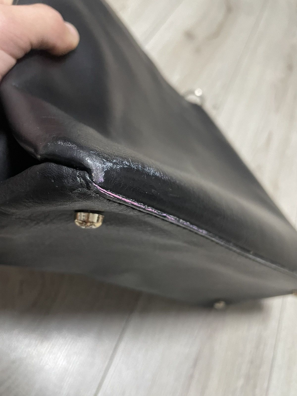 Designer × Mulberry Vintage Mulberry Leather shoulder hand bag With Zip Pouch Size ONE SIZE - 8 Thumbnail