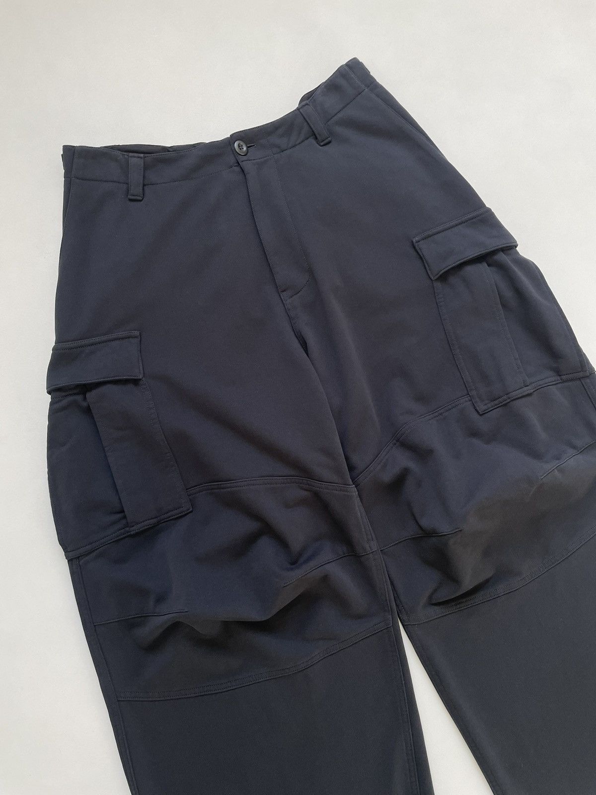 Balenciaga 2022 Wide Leg Black Jersey Cargo Pants Size US 34 / EU 50 - 5 Thumbnail