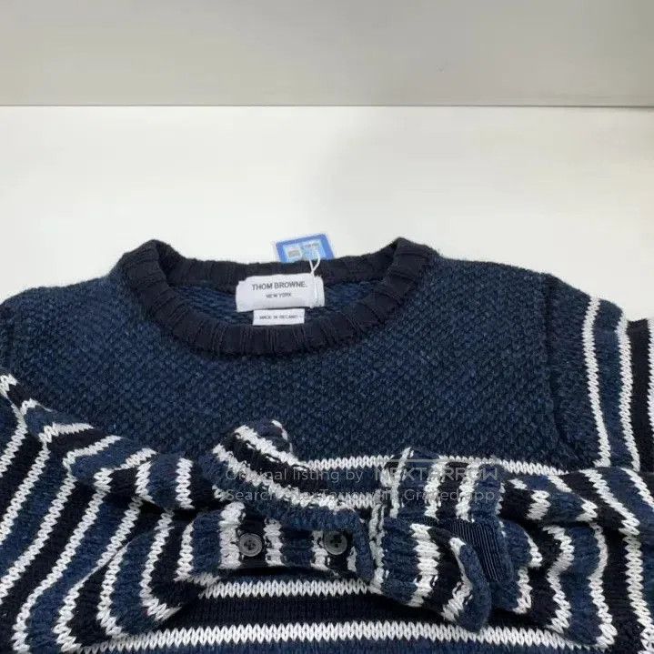 Thom Browne Thom Browne Striped Fish Pattern Knit Sweater. Size US S / EU 44-46 / 1 - 8 Thumbnail
