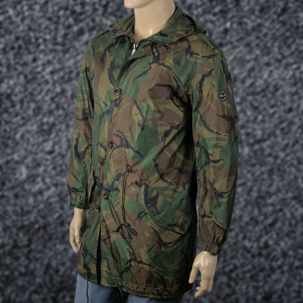 Polo Ralph Lauren Polo Ralph Lauren Camouflage Hooded Rain Jacket Coat Windbreaker Jacket M Multicolor Mens Size US M / EU 48-50 / 2 - 1 Preview