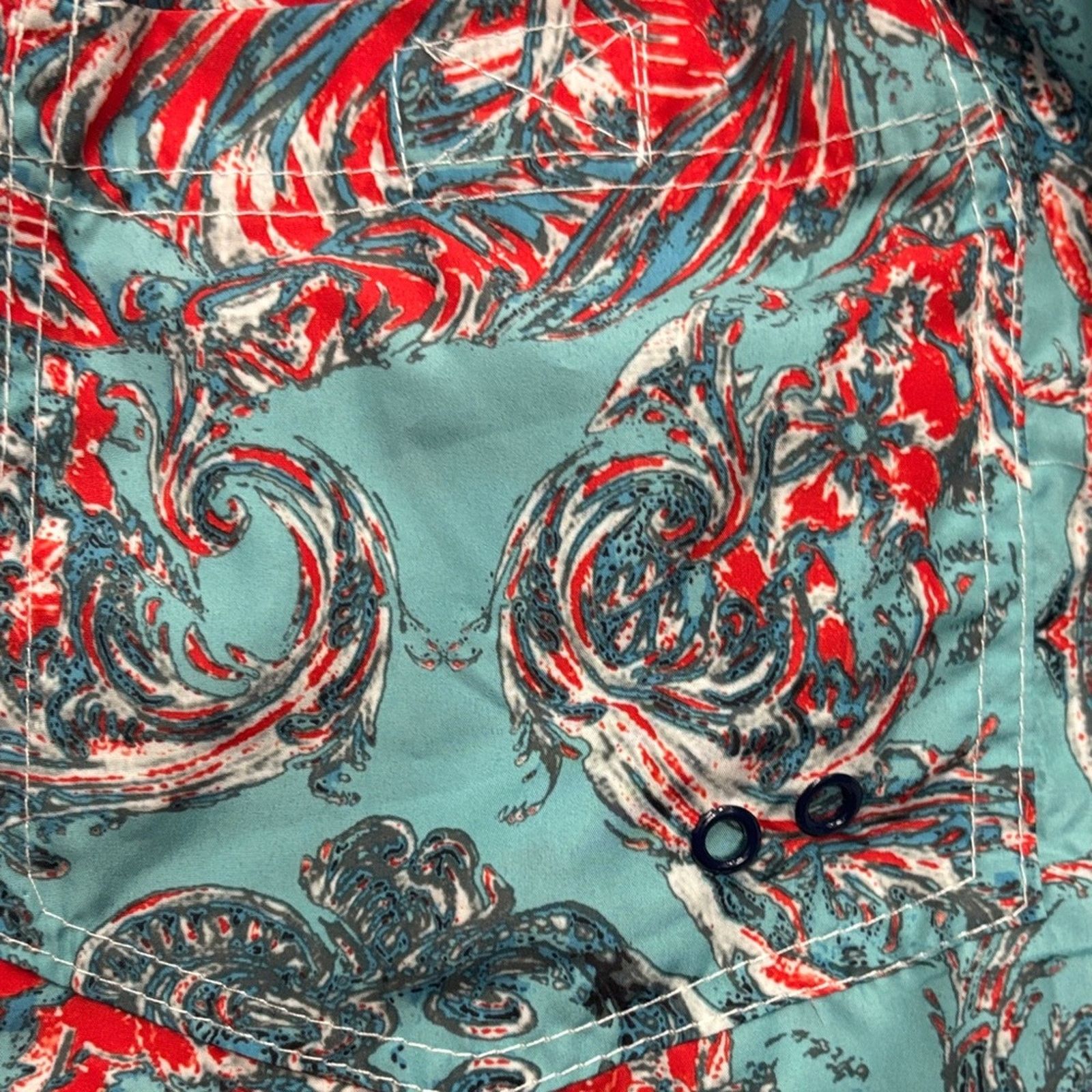 Other NWT Stylish Aqua and Red Men's Swim Trunks Size S Size US 34 / EU 50 - 4 Thumbnail