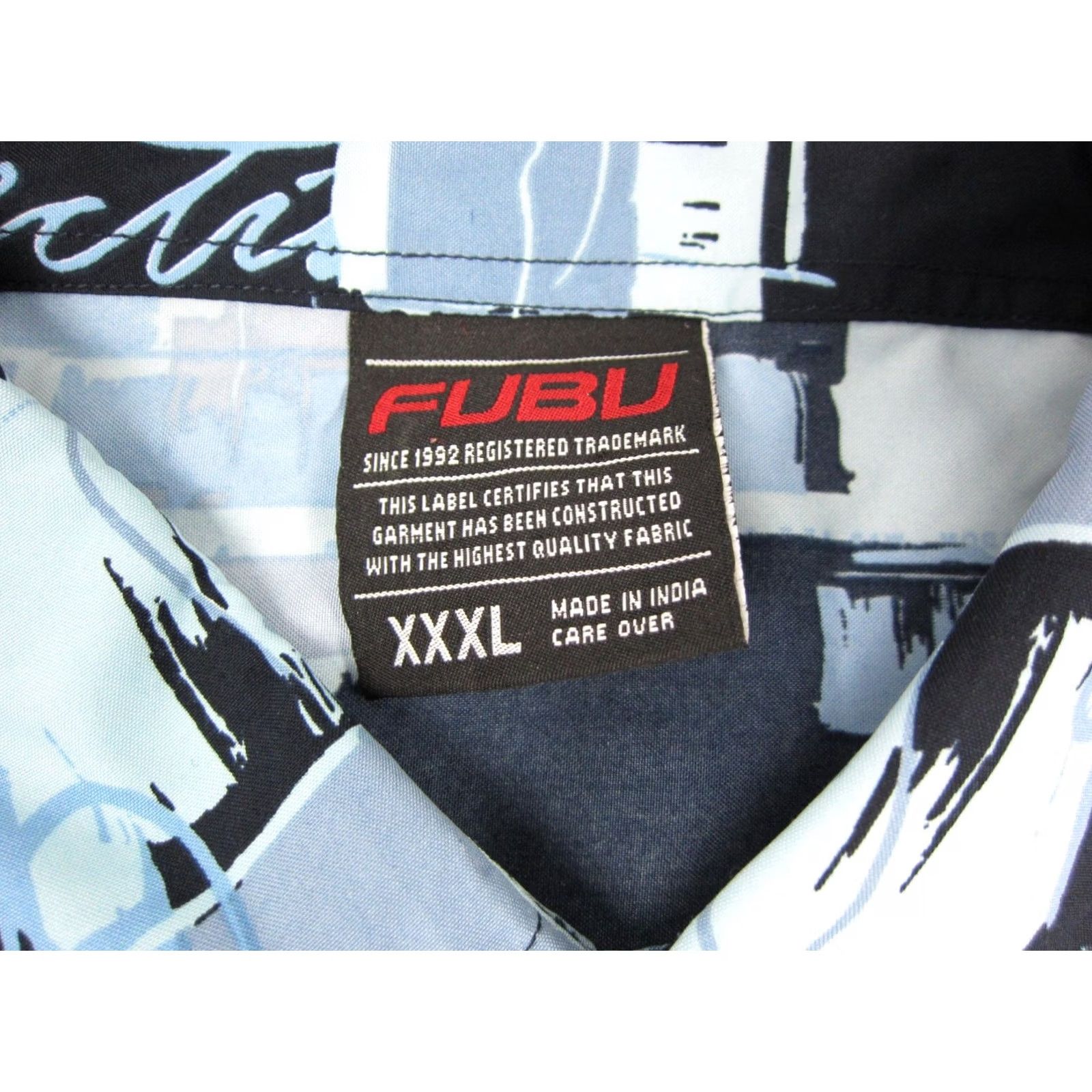 Fubu VINTAGE FUBU Shirt Adult 3XL Blue All Over Print AOP 90s Hawaiian Mens Shirt Size US XXL / EU 58 / 5 - 4 Thumbnail