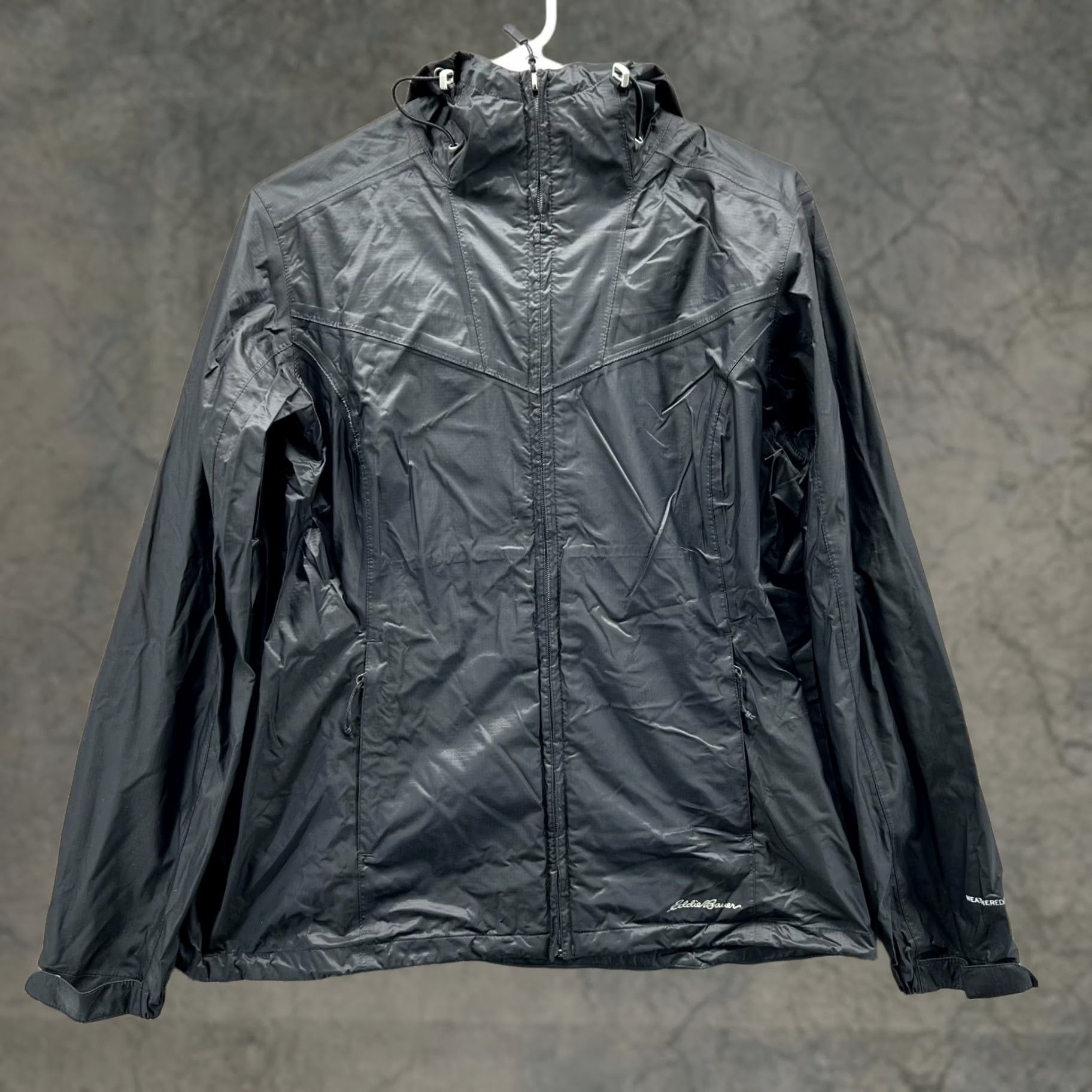 Eddie Bauer VINTAGE Eddie Bauer Hoodie Womens M Black Jacket Windbreaker Weatheredge Ripstop Size M / US 6-8 / IT 42-44 - 1 Thumbnail