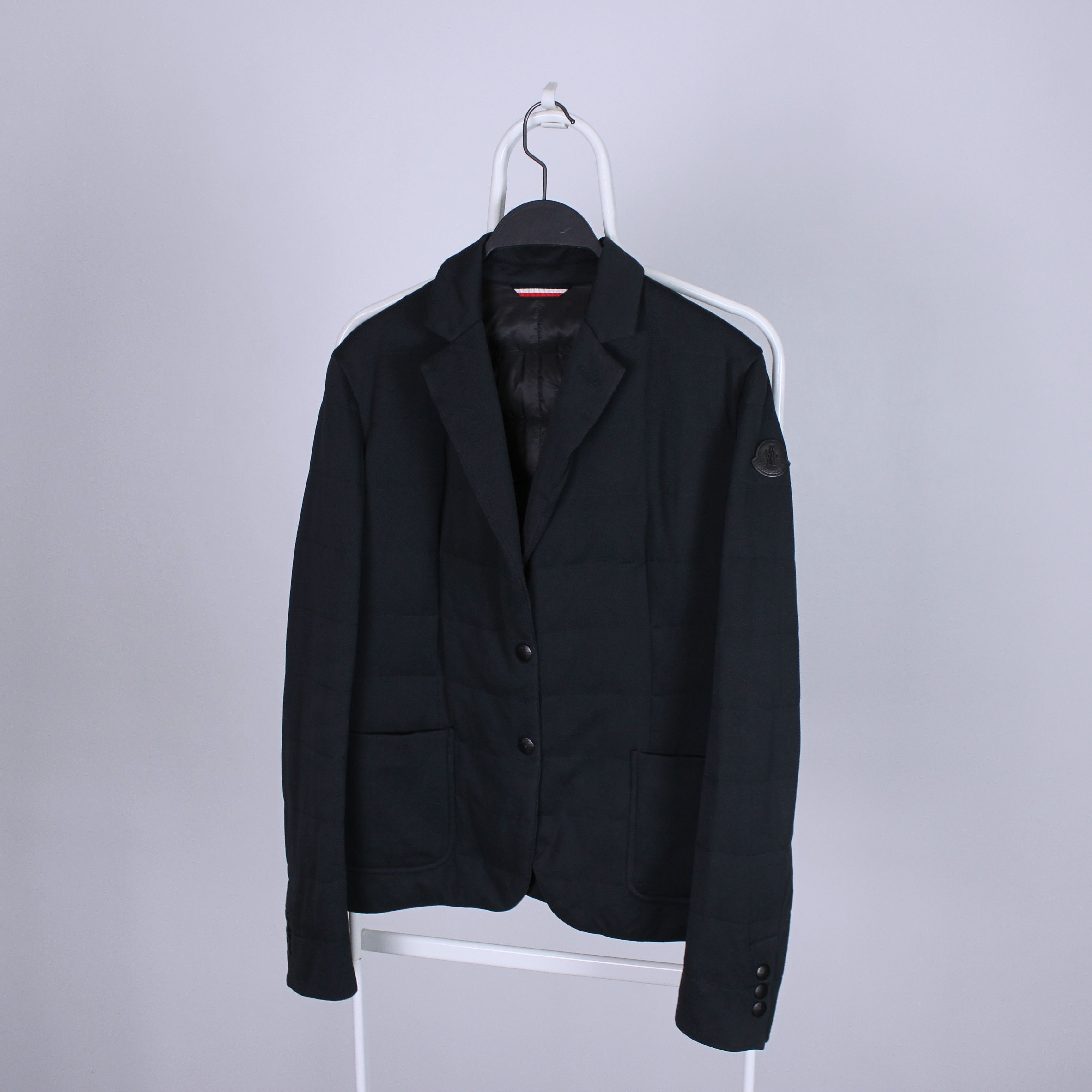 image of Moncler Vintage Women Down Jacket Blazer Jacket S M in Black (Size Medium)