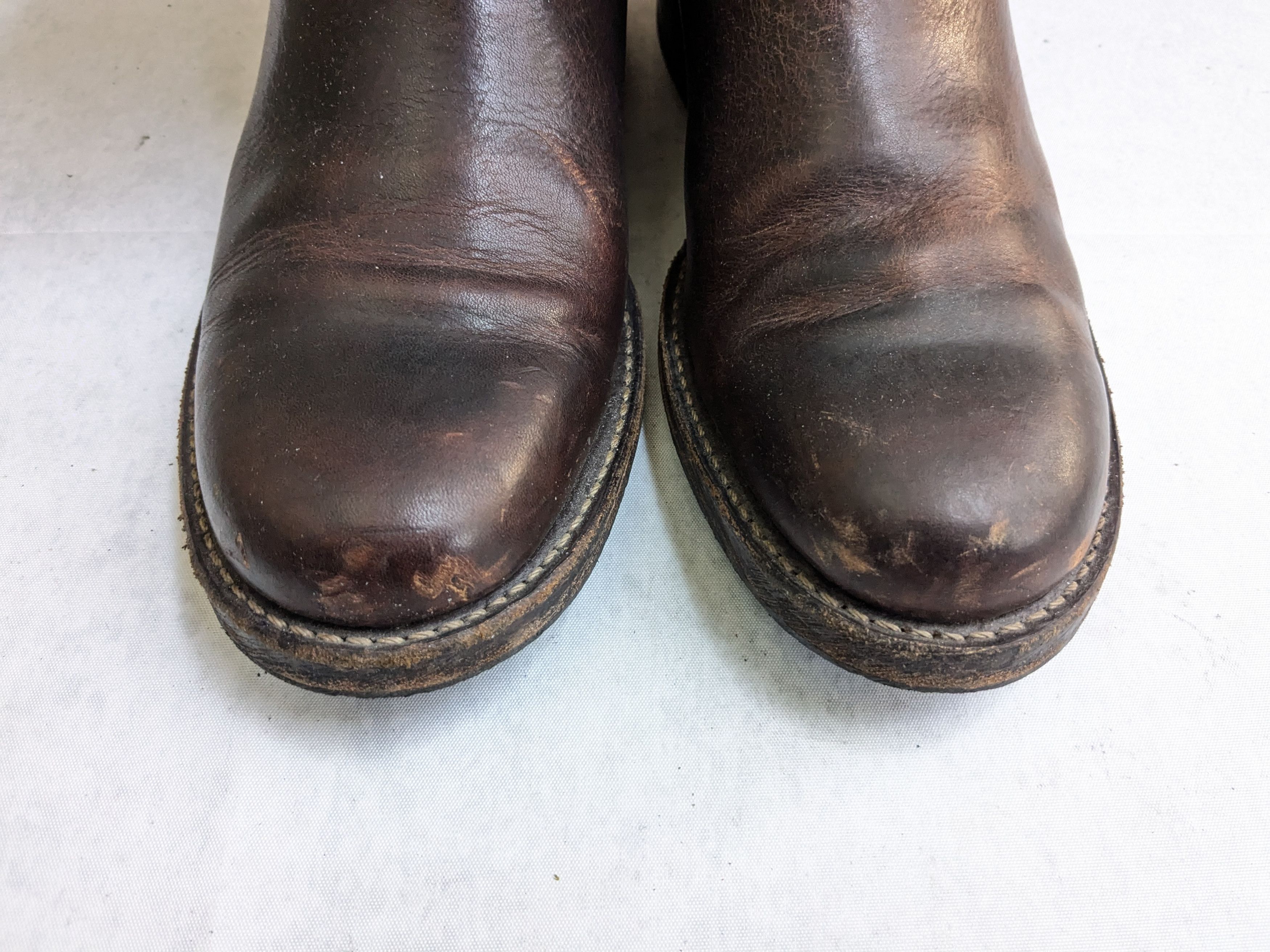 Frye Frye Harnesses Boots Brown 8.5 M Leather Buckle Size US 8.5 / EU 41-42 - 4 Thumbnail