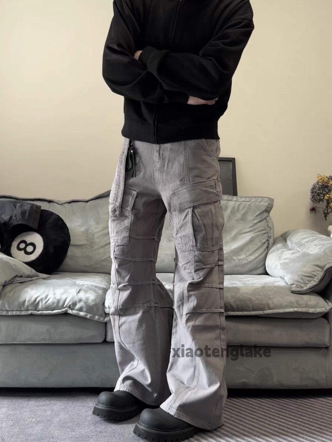 Designer Unisex outdoor utility punk hiphop yuppie cargo pants Size US 28 / EU 44 - 2 Thumbnail