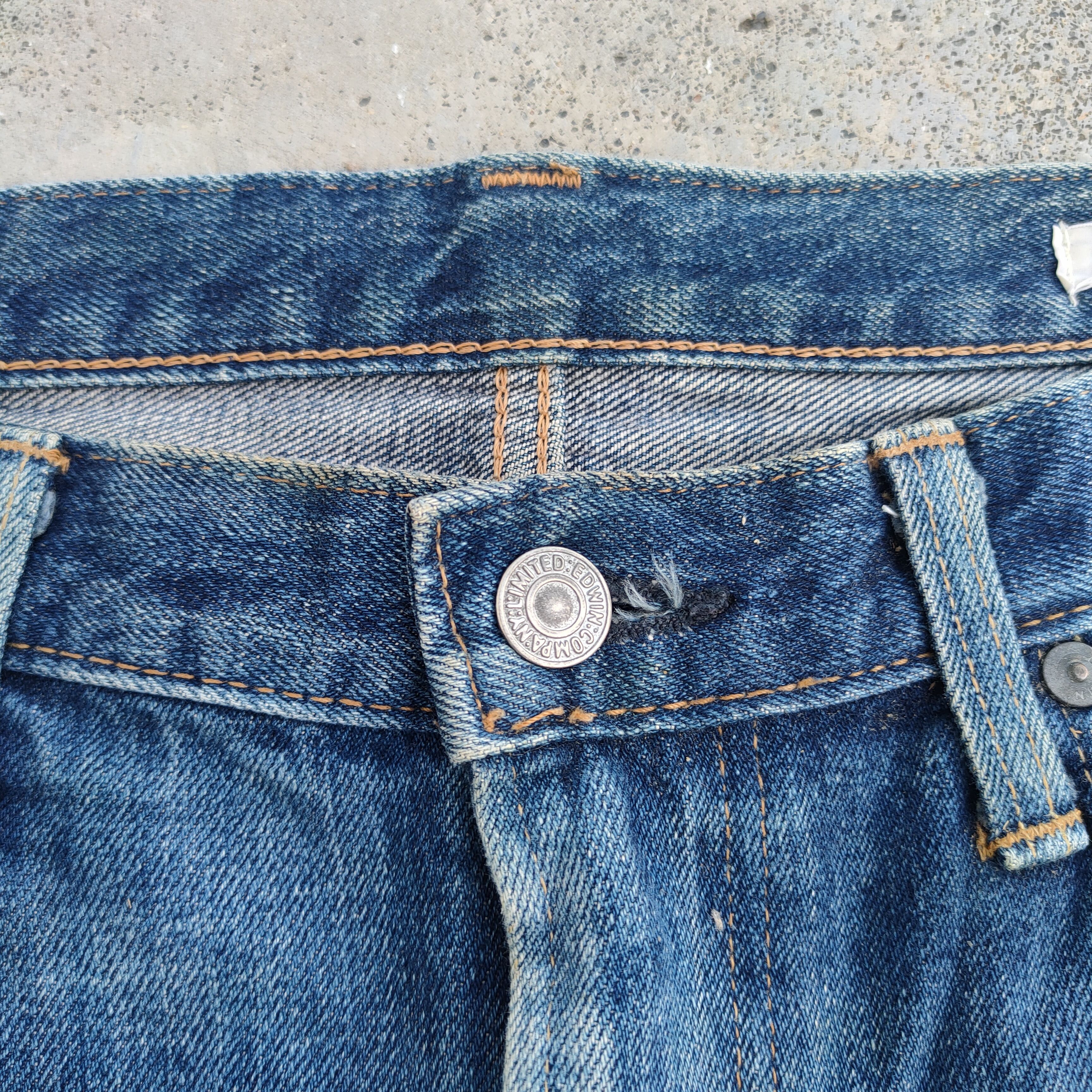 Edwin Vintage Edwin faded distressed jeans denim pants Size US 34 / EU 50 - 5 Thumbnail