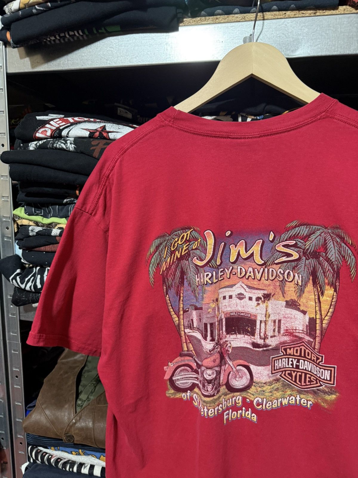 Harley Davidson Vintage 2016 Harley Davidson Florida USA American T-Shirt Size US XL / EU 56 / 4 - 4 Thumbnail