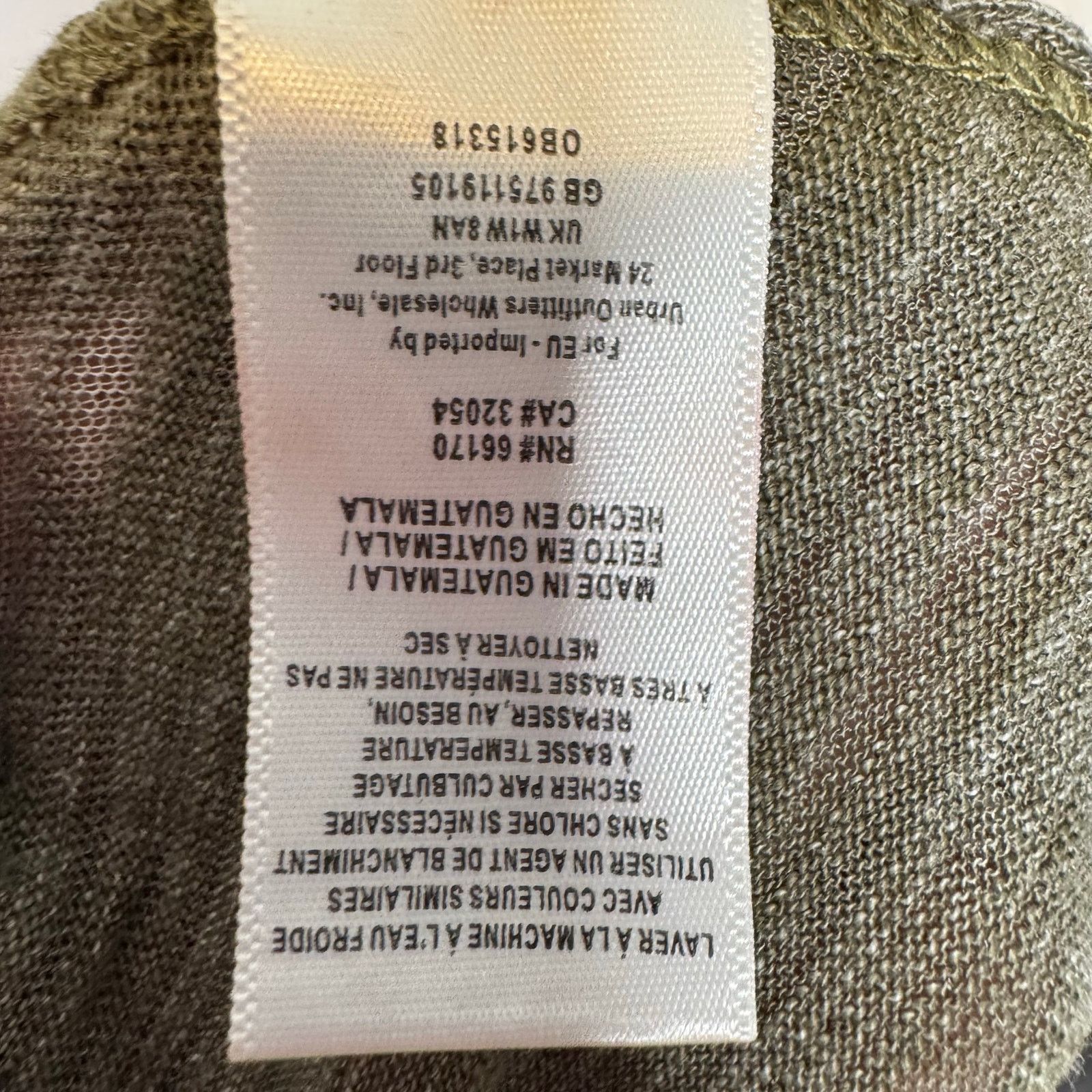 Free People We The Free Free People Olive Distressed Cutout Tee Size S Size S / US 4 / IT 40 - 7 Thumbnail