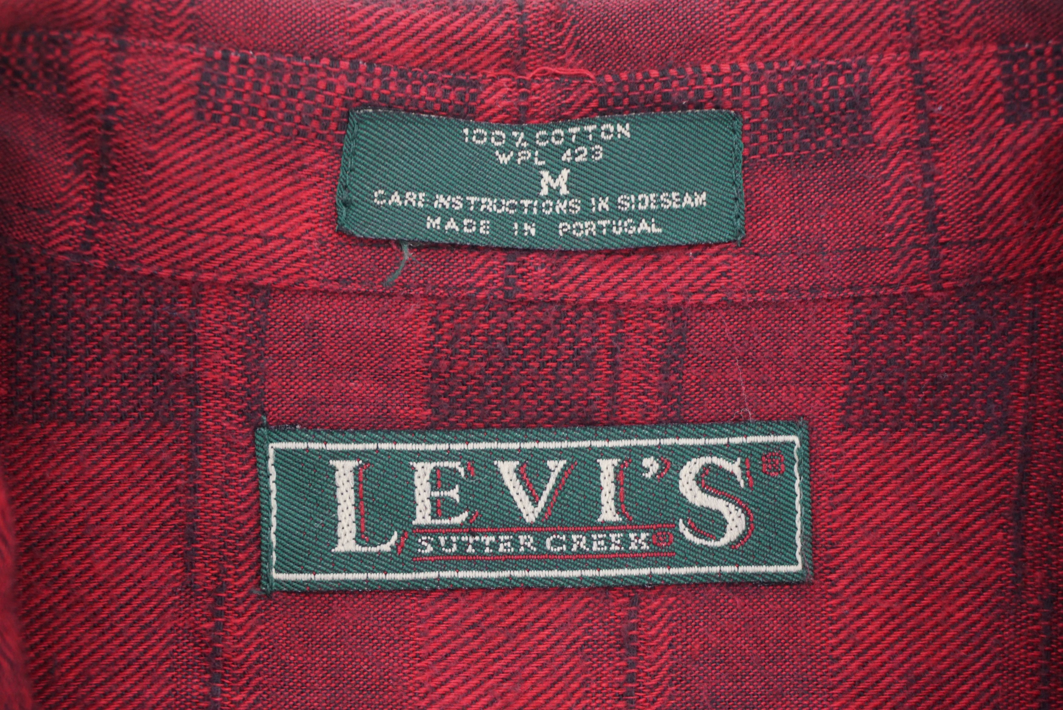 Levi's Vintage Levi's Big E Sutter Creek Flannel Shirt 80s 90s Size US M / EU 48-50 / 2 - 7 Thumbnail