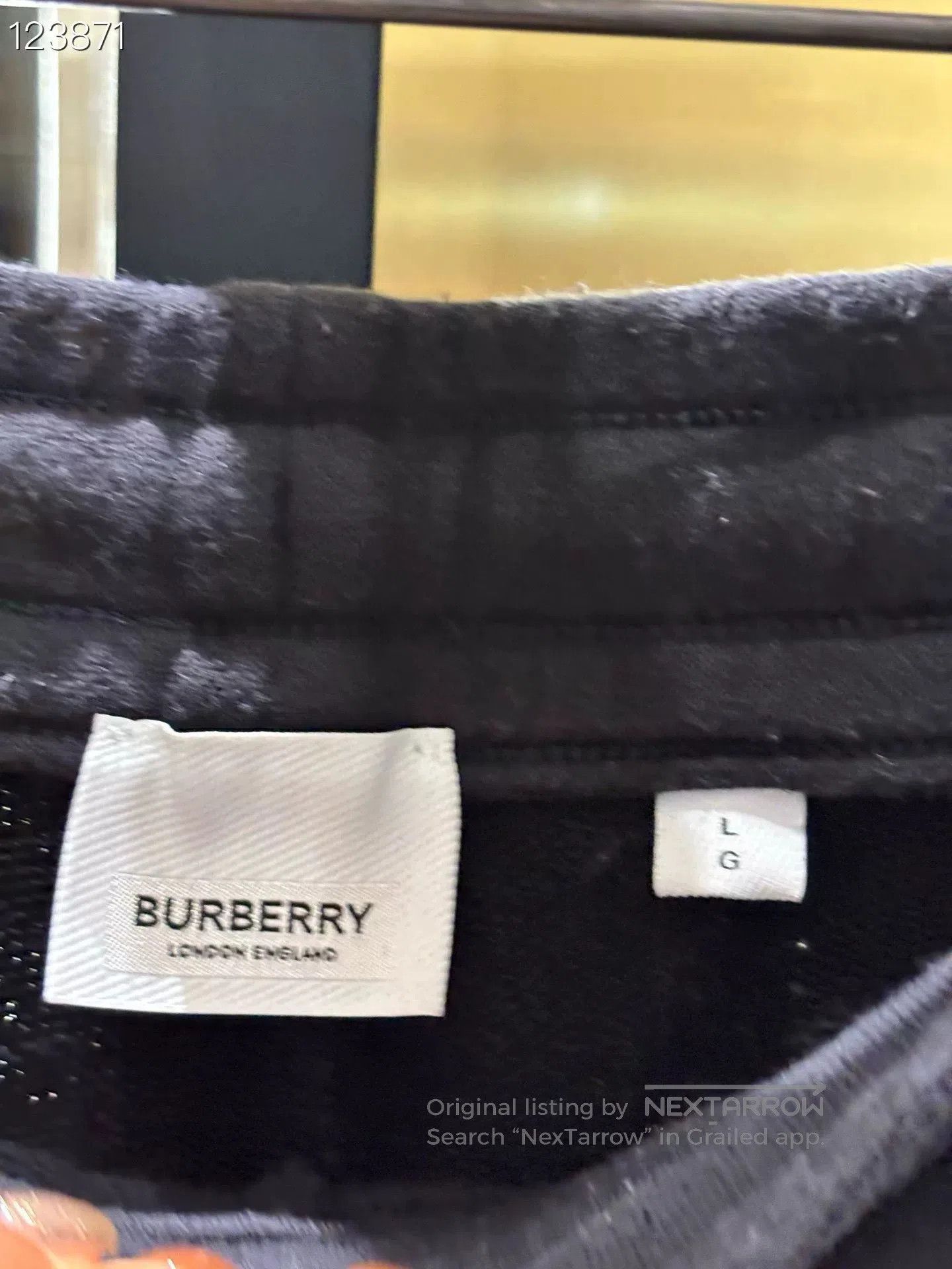 Burberry Burberry Black Side Check Drawstring Joggers. Size US 30 / EU 46 - 3 Thumbnail