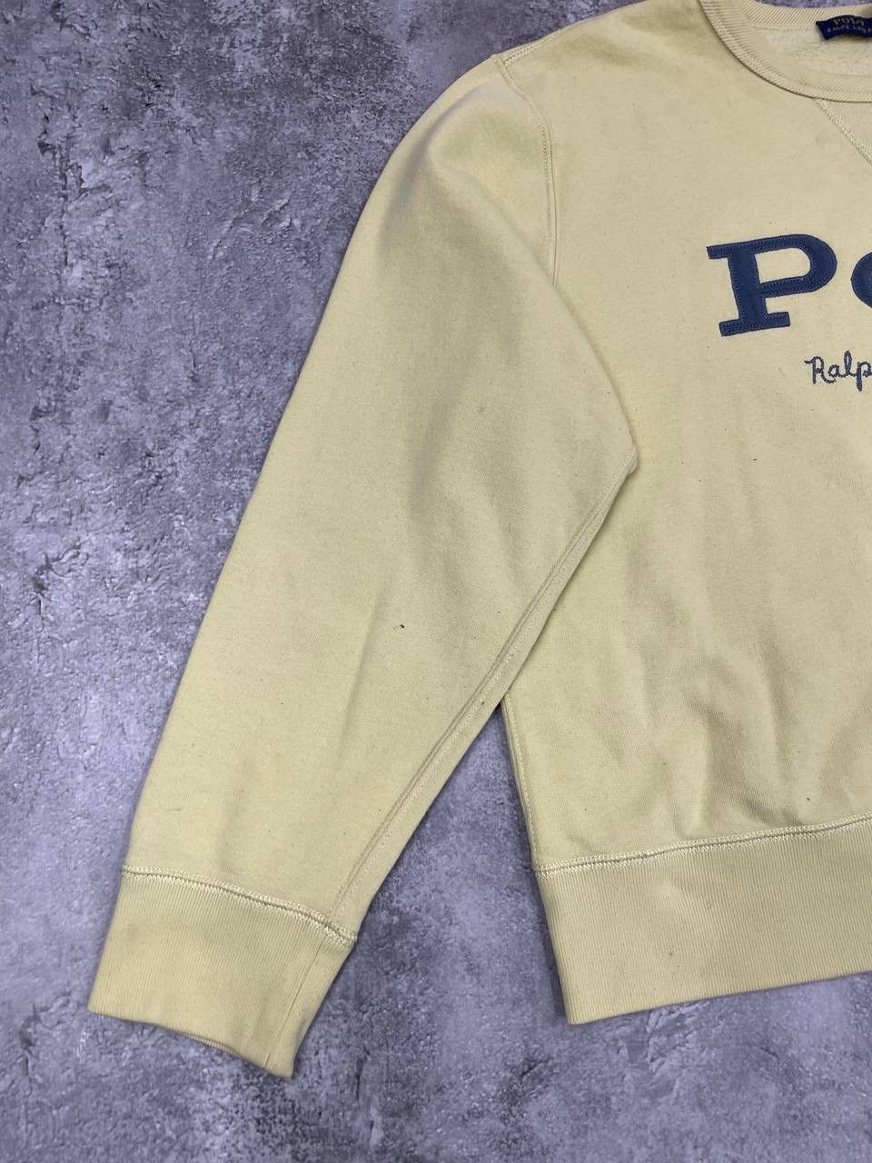 Polo Ralph Lauren Polo Ralph Lauren Men Vintage Sweatshirt Yellow Size XL Size US XL / EU 56 / 4 - 3 Thumbnail