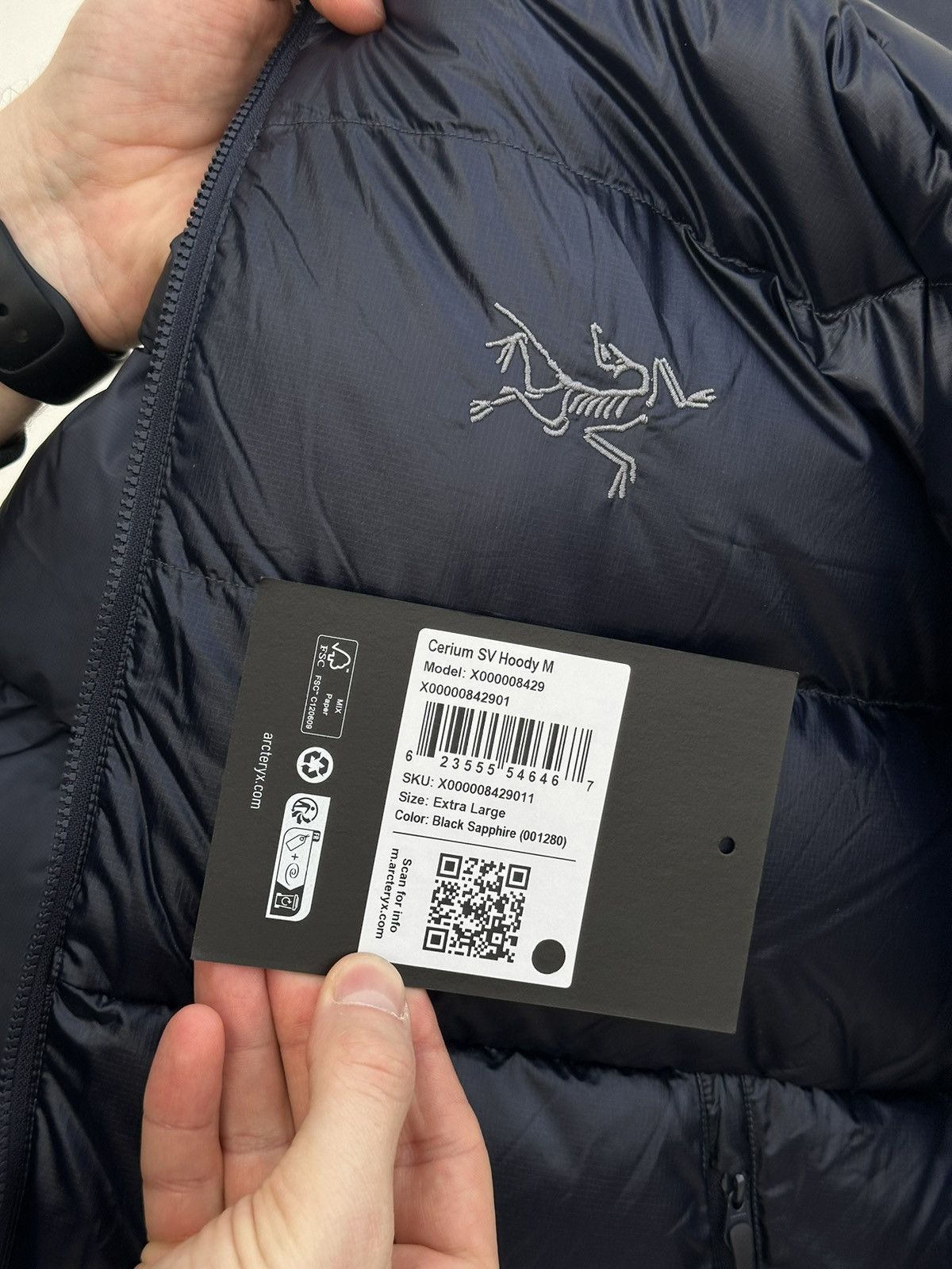 Arc'teryx Arcteryx Cerium Hoody Men’s Down Jacket Blue Color Size L/XL Size US XL / EU 56 / 4 - 10 Thumbnail