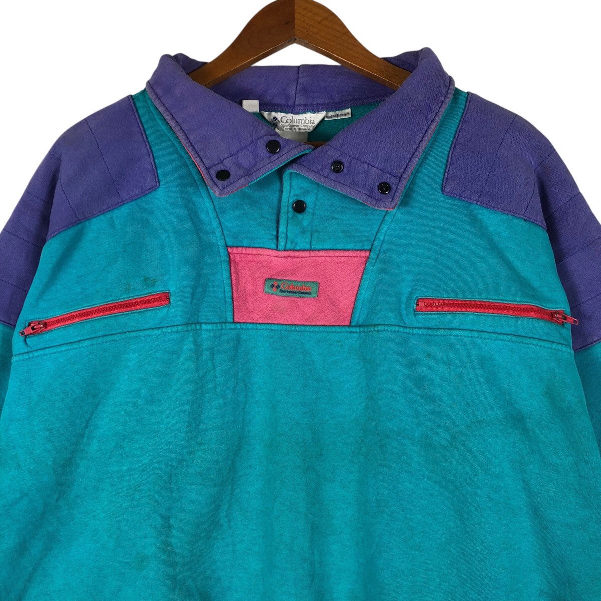 Columbia COLUMBIA Half Button Nice Design Sweatshirt Size US L / EU 52-54 / 3 - 2 Thumbnail