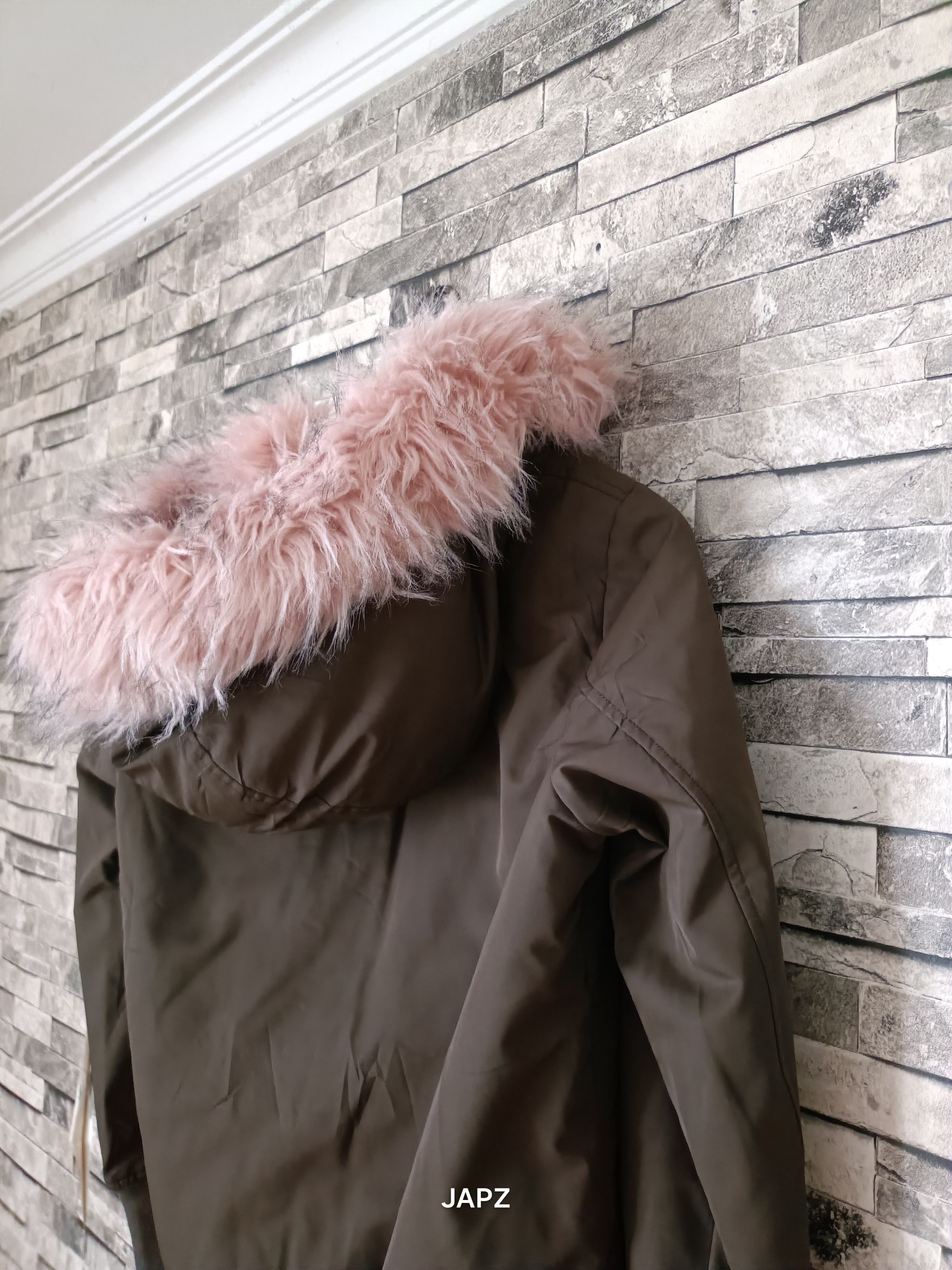 Japanese Brand Rady fluffy faux fur hybrid bomber jacket Size ONE SIZE - 6 Thumbnail