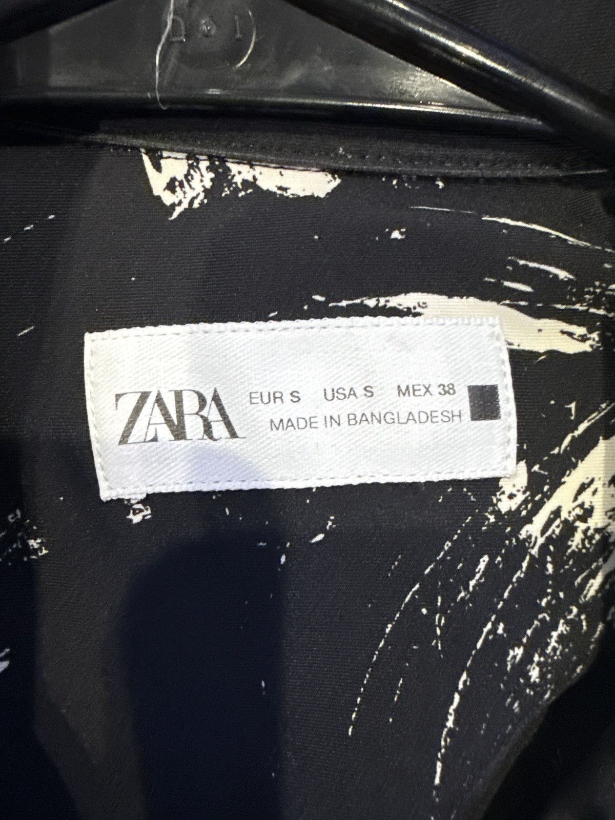 Zara Zara Black paint splatter shirt Size US S / EU 44-46 / 1 - 3 Thumbnail