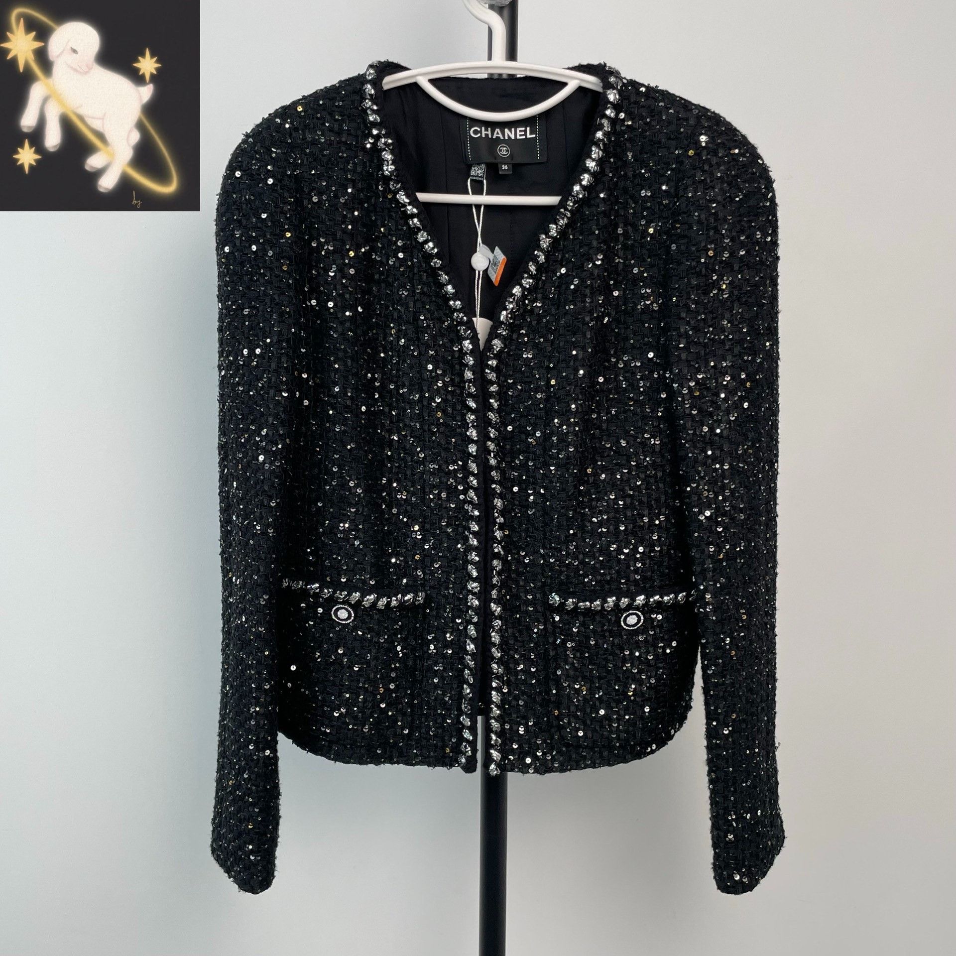 Chanel Chanel Black Light Jacket 36 Men Size US S / EU 44-46 / 1 - 1 Thumbnail