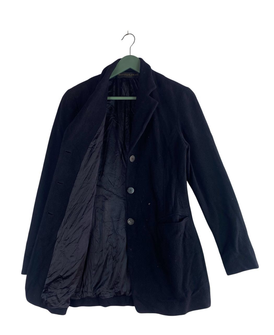 DKNY × Vintage Vtg 90s rare Donna Karan New York DKNY wool coat Size M / US 6-8 / IT 42-44 - 1 Thumbnail