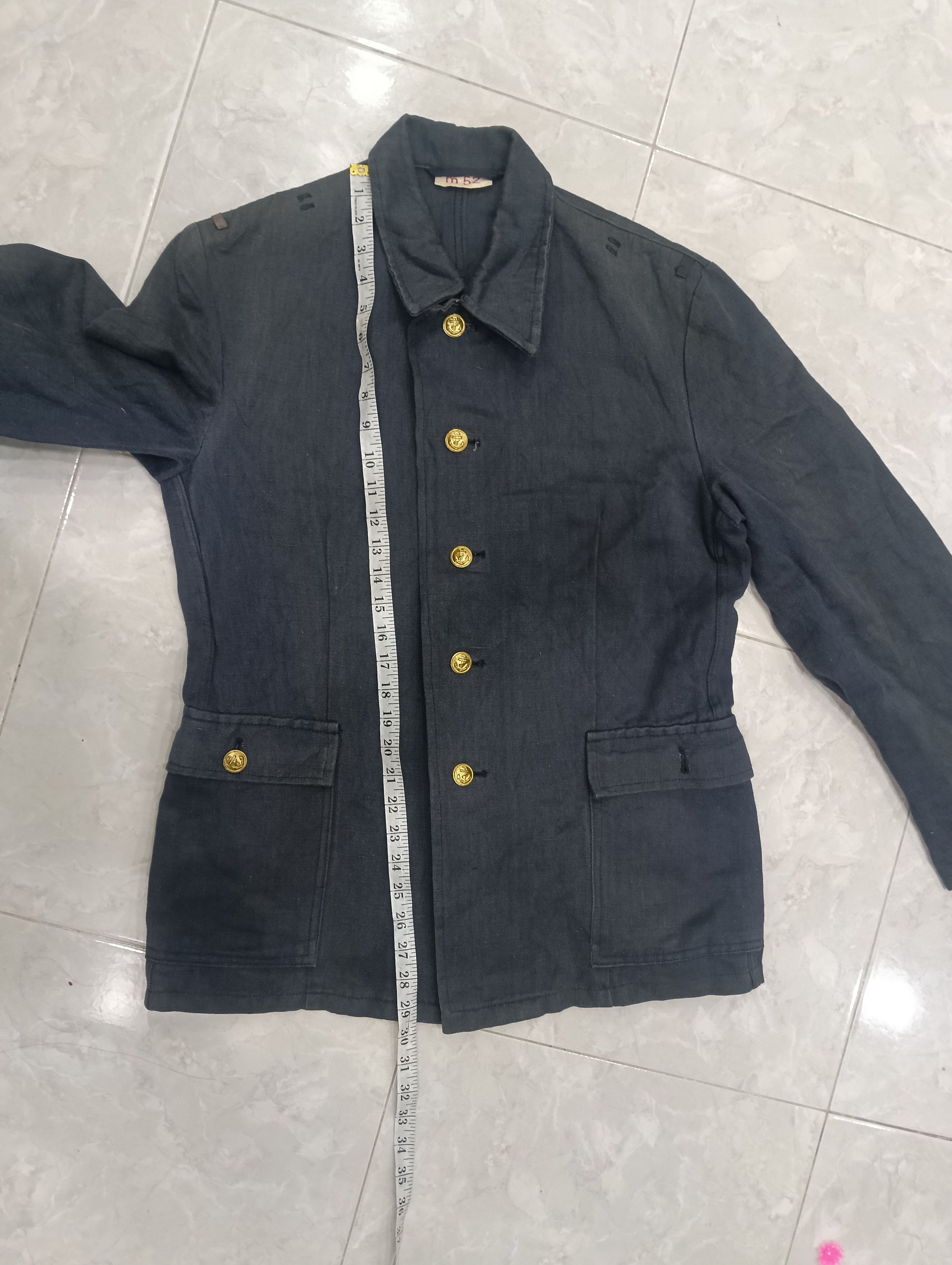 Other Vintage 50s/60s East Germany Navy Hbt Jacket Size US L / EU 52-54 / 3 - 16 Thumbnail