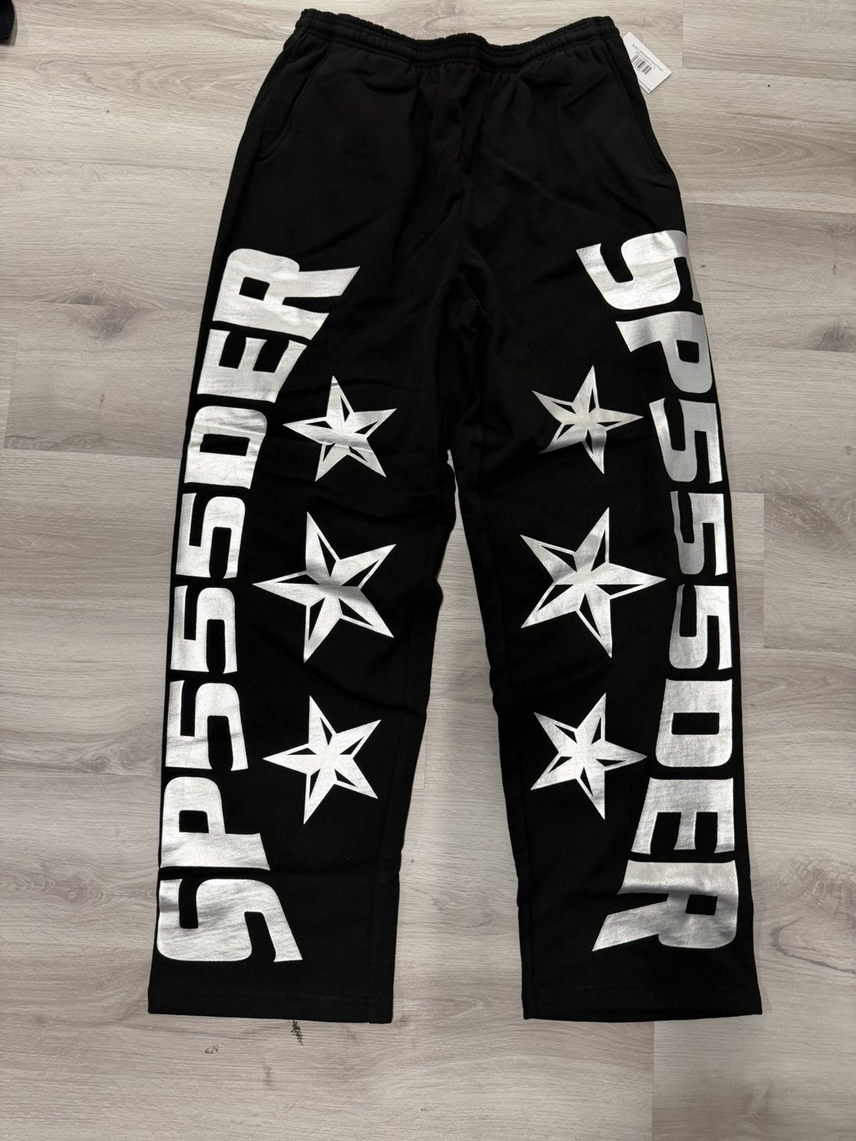 Sp5der SP5DER SP555DER Black Sweatpants – XLarge Size US 40 / EU 56 - 1 Thumbnail