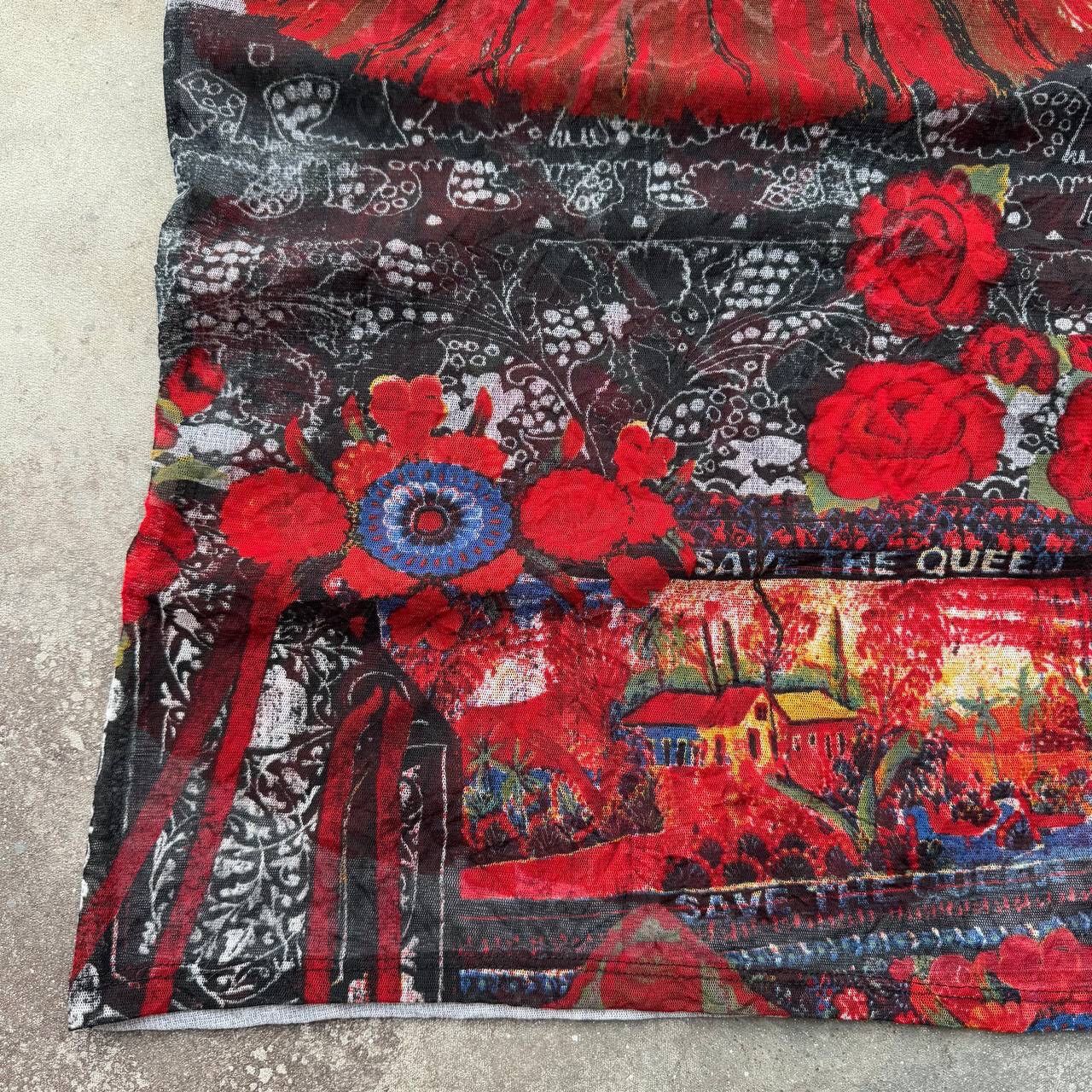 Hysteric Glamour × Japanese Brand × Vintage Save the Queen Y2K Crazy Mesh T-Shirt Size M / US 6-8 / IT 42-44 - 6 Thumbnail
