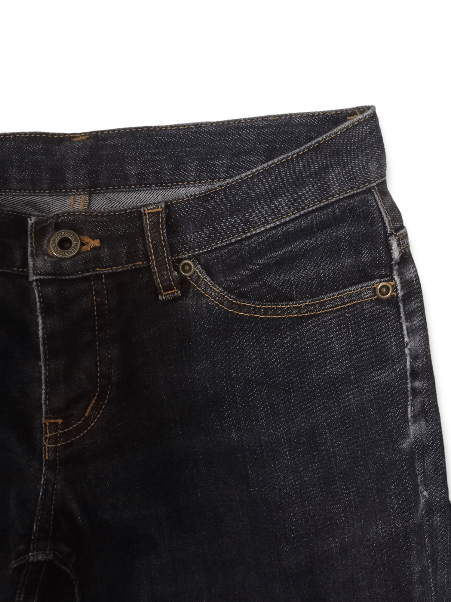 Hysteric Glamour Vintage Japanese Hysterics Black Washed Tapered Jeans Size US 28 / EU 44 - 8 Thumbnail