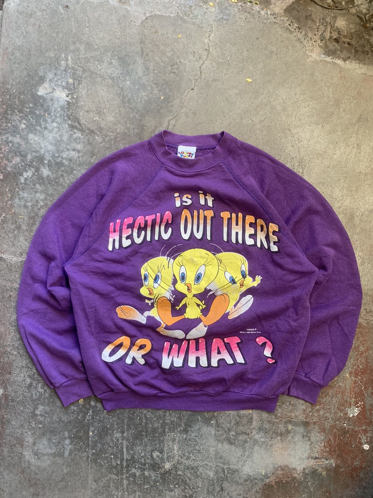 Warner Bros Vintage Crewneck Piolin 1996 WB Size US L / EU 52-54 / 3 - 1 Thumbnail