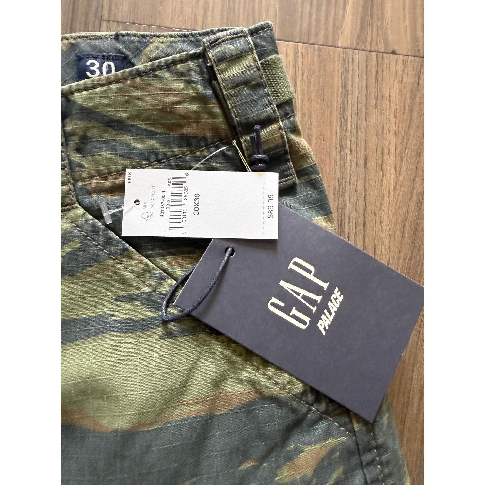Gap Palace x Gap Cargo Pants Camo Tiger NWT Size US 30 / EU 46 - 3 Thumbnail
