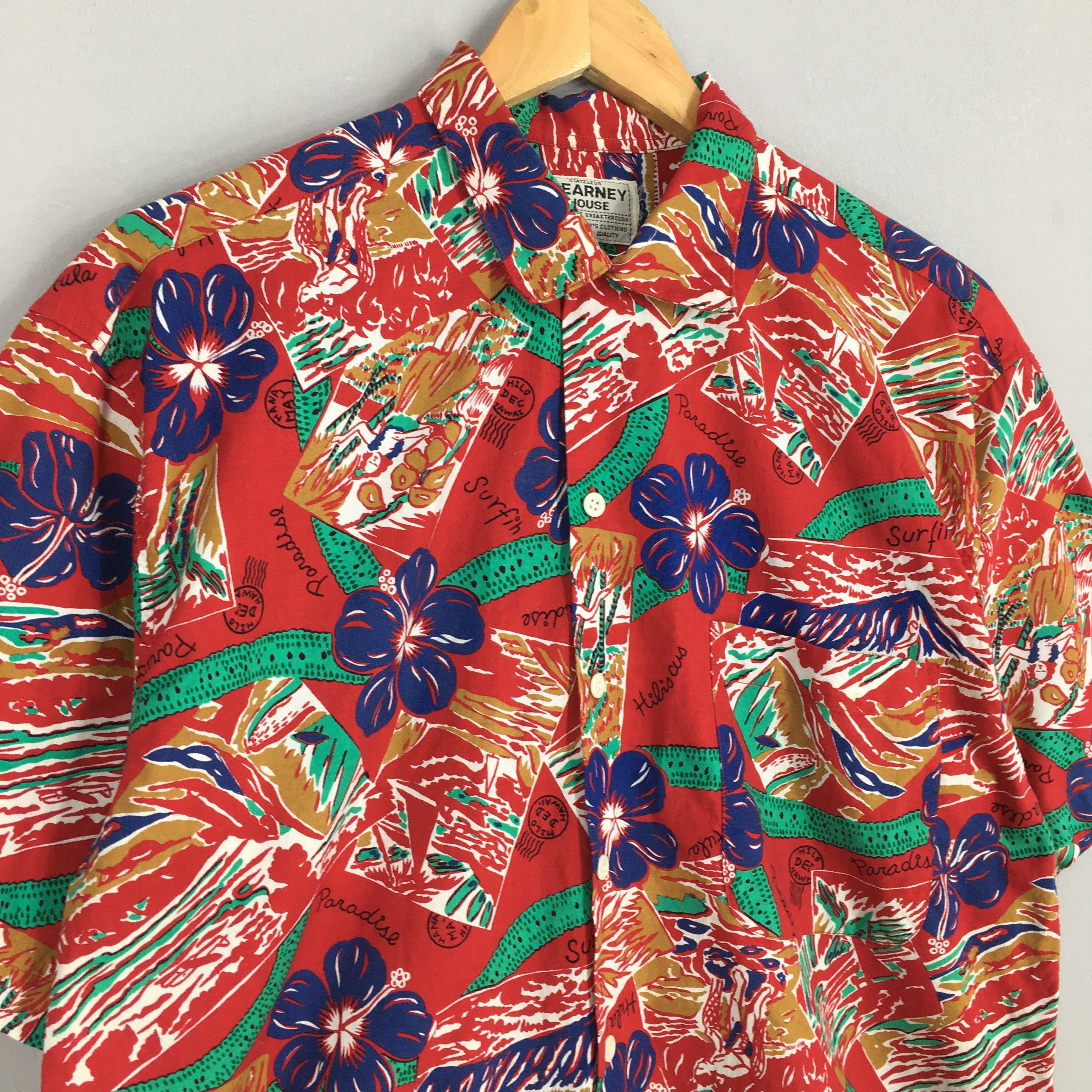 Other Kearney House Hawaiian Hibiscus Tropical Rayon Shirt Medium Size US M / EU 48-50 / 2 - 3 Thumbnail