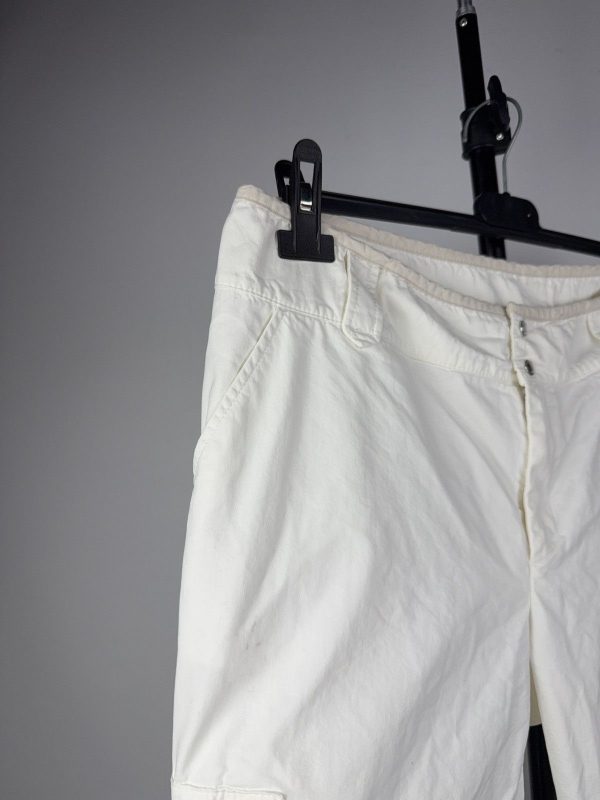 Bogner Avant Garde Y2K 00s Bogner White Technical Nylon Cargo Pants Size 33" - 7 Thumbnail