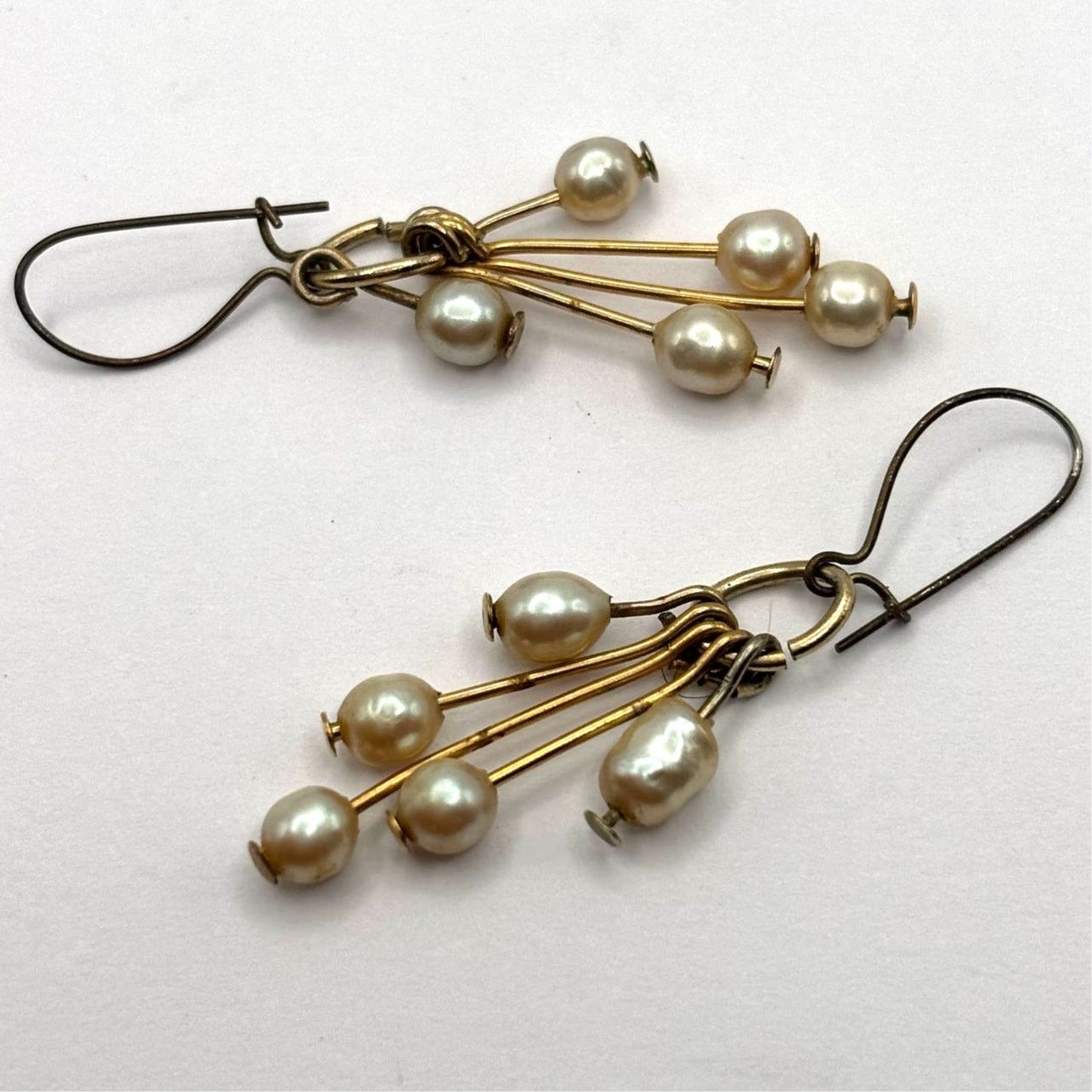 Other Gold Pearl Chandelier Earrings Size ONE SIZE - 3 Thumbnail