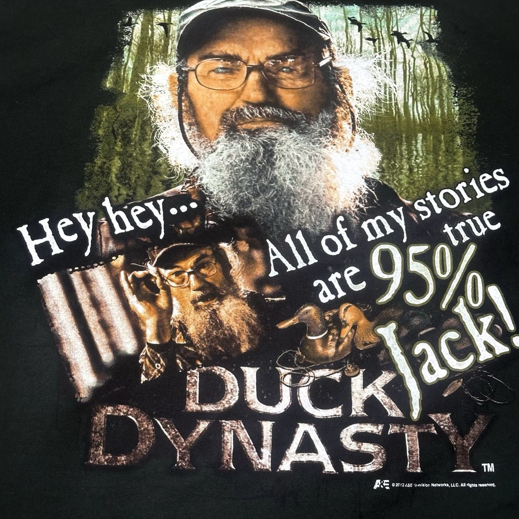 Vintage Duck Dynasty Uncle Si T-Shirt Mens Large Green Y2K 2012 Size US L / EU 52-54 / 3 - 4 Thumbnail