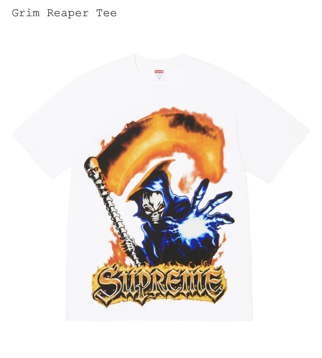 Supreme Supreme Grim Reaper T-Shirt Size US M / EU 48-50 / 2 - 1 Preview