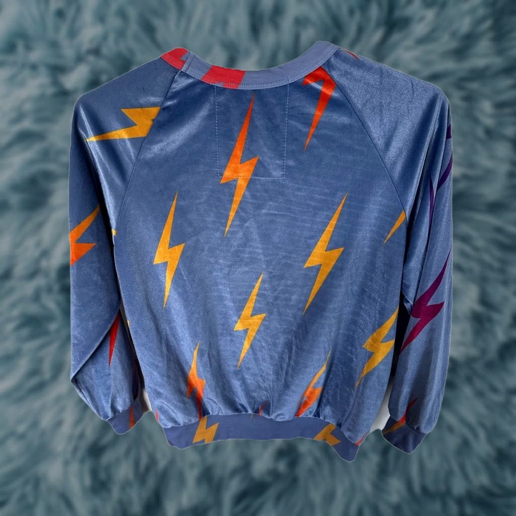 Aviator Nation Aviator Nation Sweatshirt Velvet Lightning Bolt Blue M Raglan Long Sleeve Crew Neck NWT Unisex Adults Designer Pullover Shirt Women’s Men’s Size M / US 6-8 / IT 42-44 - 1 Thumbnail