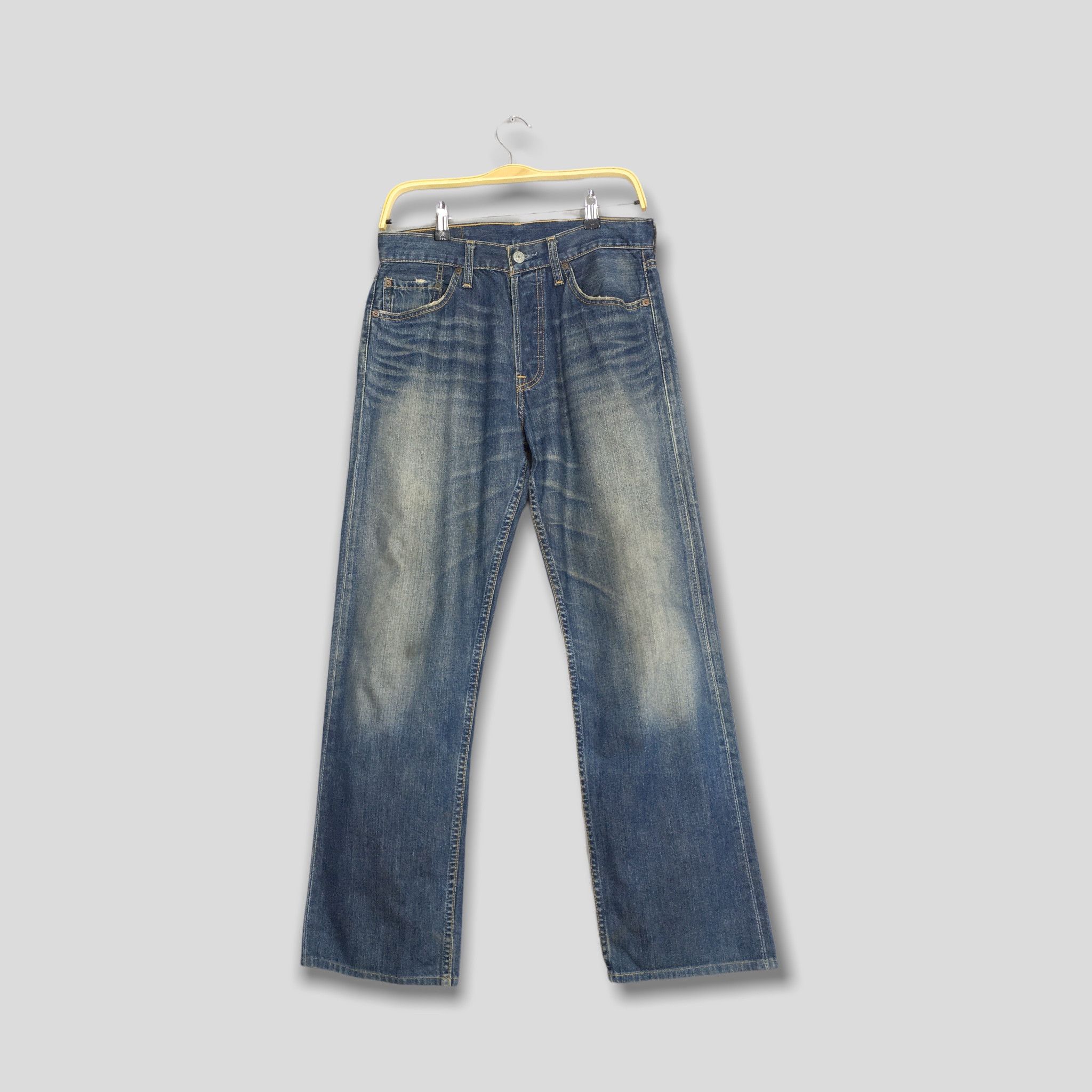 Levi's Size 30x29 Vintage Levi's 501 Indigo Blue Jeans Medium S1566 Size US 30 / EU 46 - 1 Thumbnail