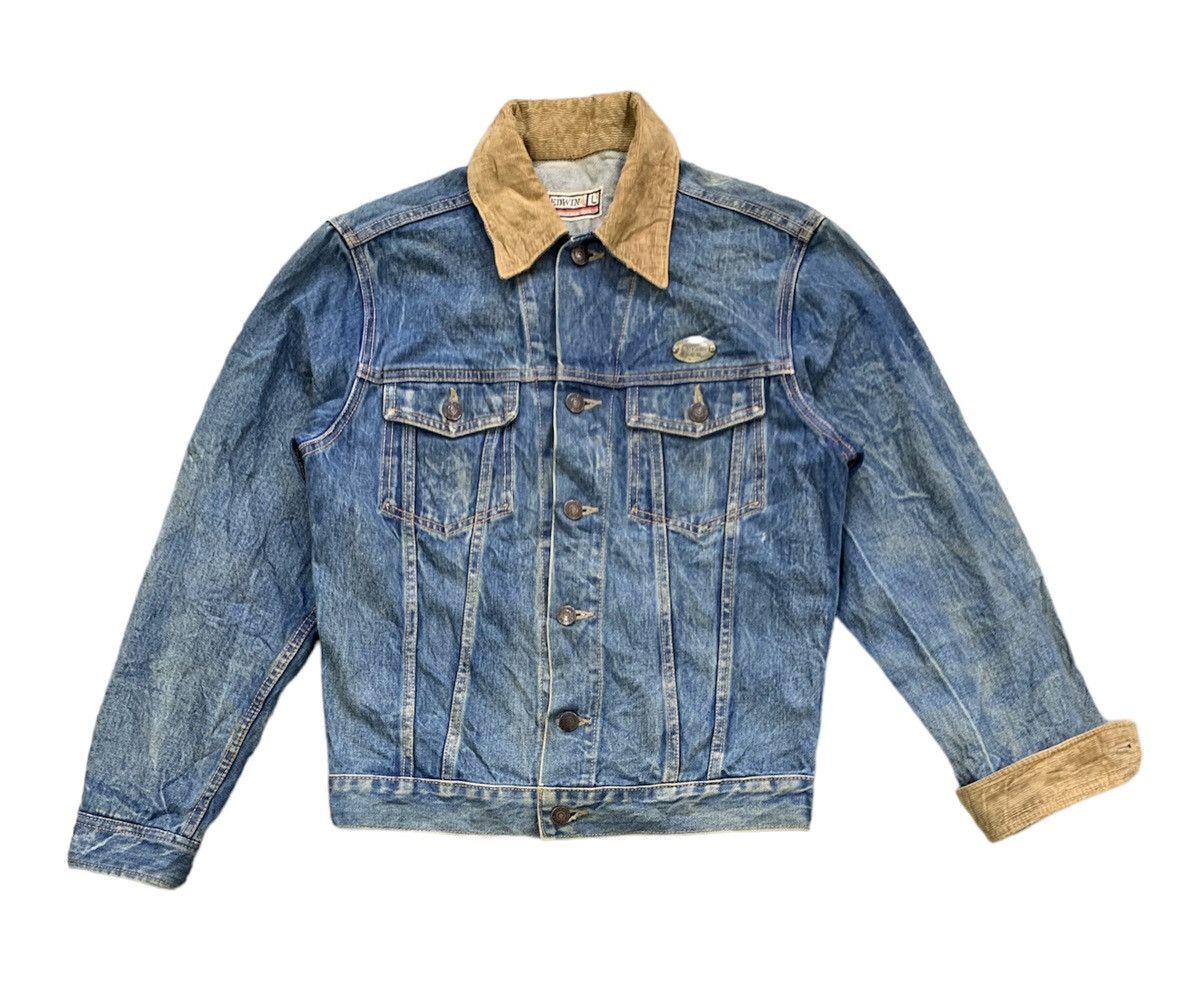 image of Denim Jacket x Edwin Denim Trucker Jacket, Men's (Size Large)