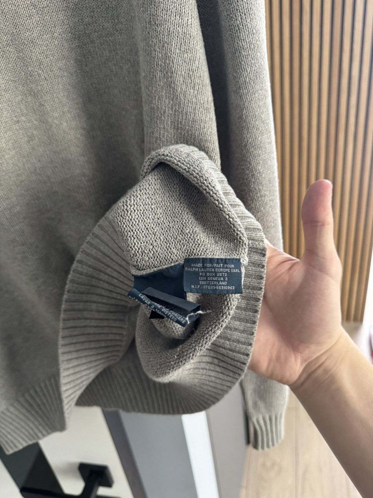 Polo Ralph Lauren Polo Ralph Lauren Cable Sweater Knit Luxury Gray size XL Size US XL / EU 56 / 4 - 7 Thumbnail