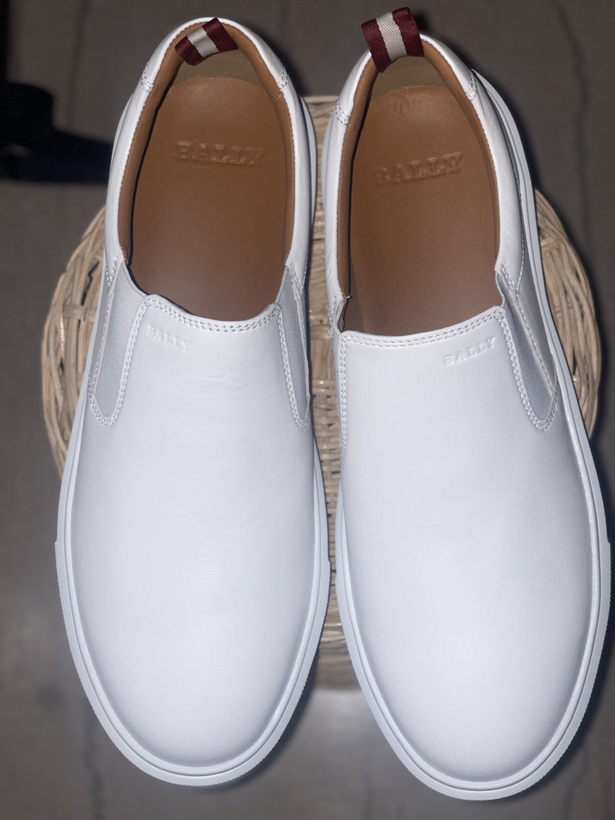 Bally Bally Charles Men's White Lamb Leather Sneakers Size US 11 / EU 44 - 4 Thumbnail