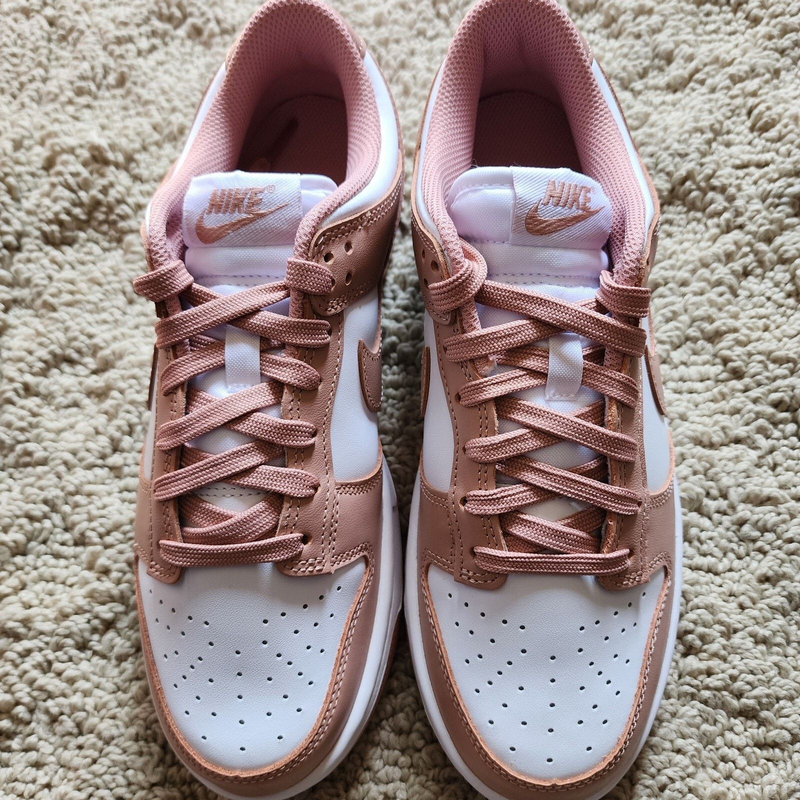 Nike Wmns Nike Dunk Low Rose Whisper Brand New Sz 8 Size US 8 / IT 38 - 4 Thumbnail