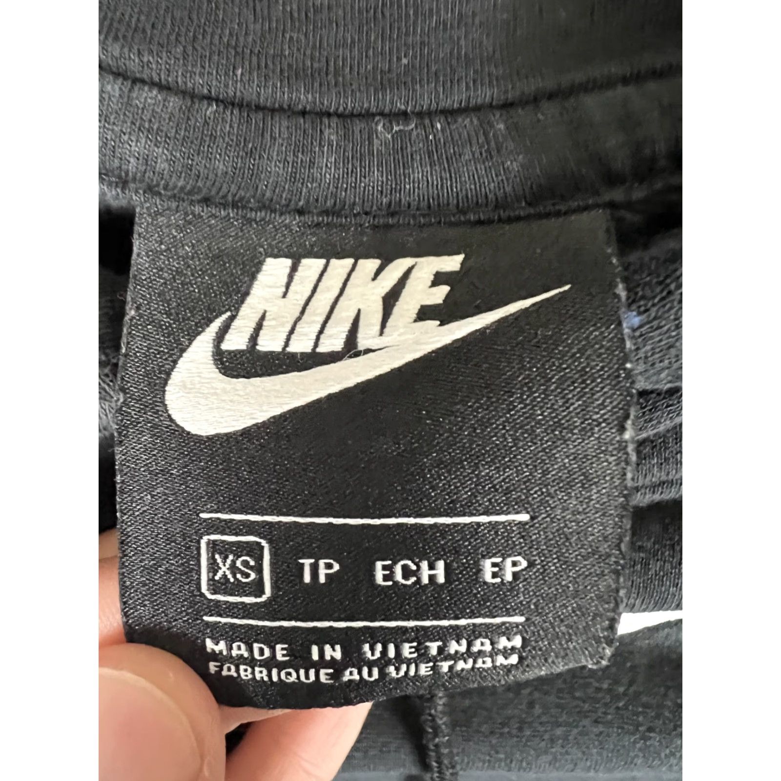 Nike VINTAGE Nike Black Hoodie Sweatshirt XS Women Embroidered Swoosh Fade 90s Sports USA Pullover Hooded Pockets Size XS / US 0-2 / IT 36-38 - 5 Thumbnail