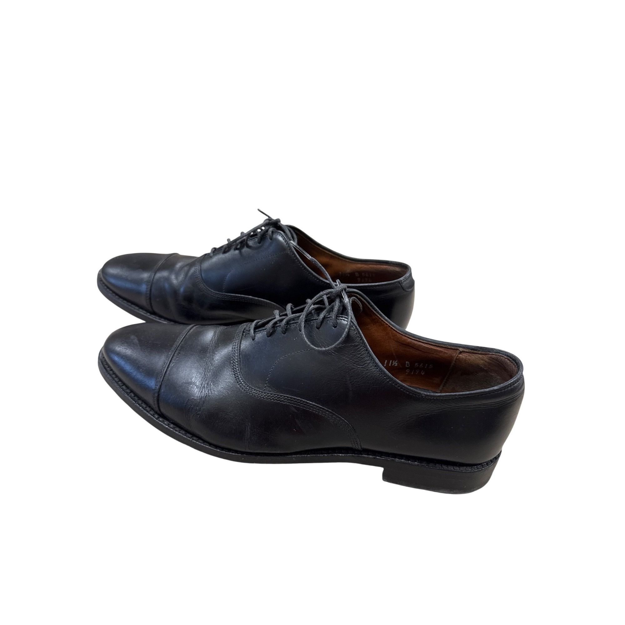 Allen Edmonds Allen Edmonds Park Avenue Mens Black Leather Oxford Shoes Si Size US 11.5 / EU 44-45 - 3 Thumbnail