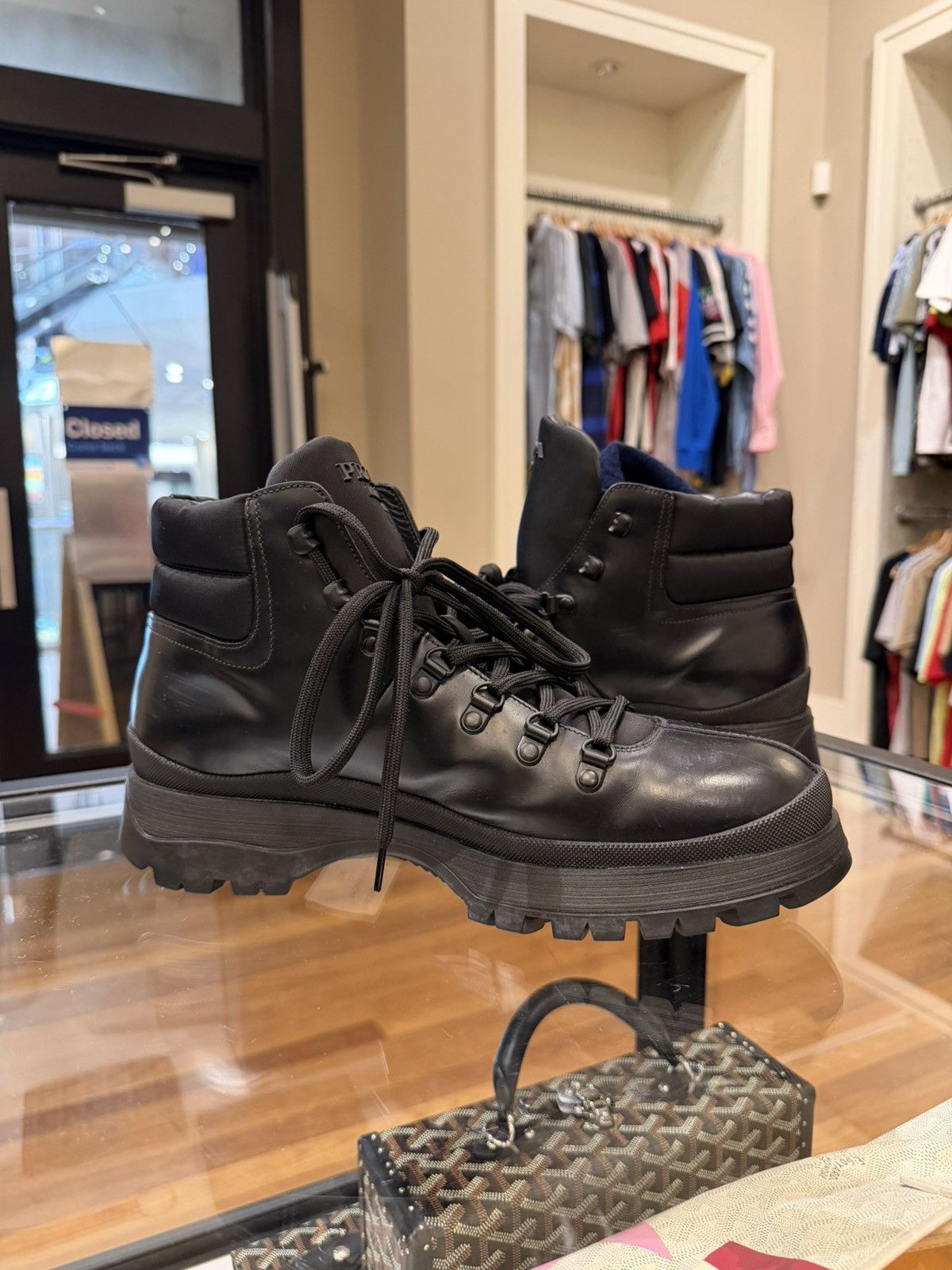 Prada Prada Brixxen Leather Ankle Boots Size US 8.5 / EU 41-42 - 4 Thumbnail