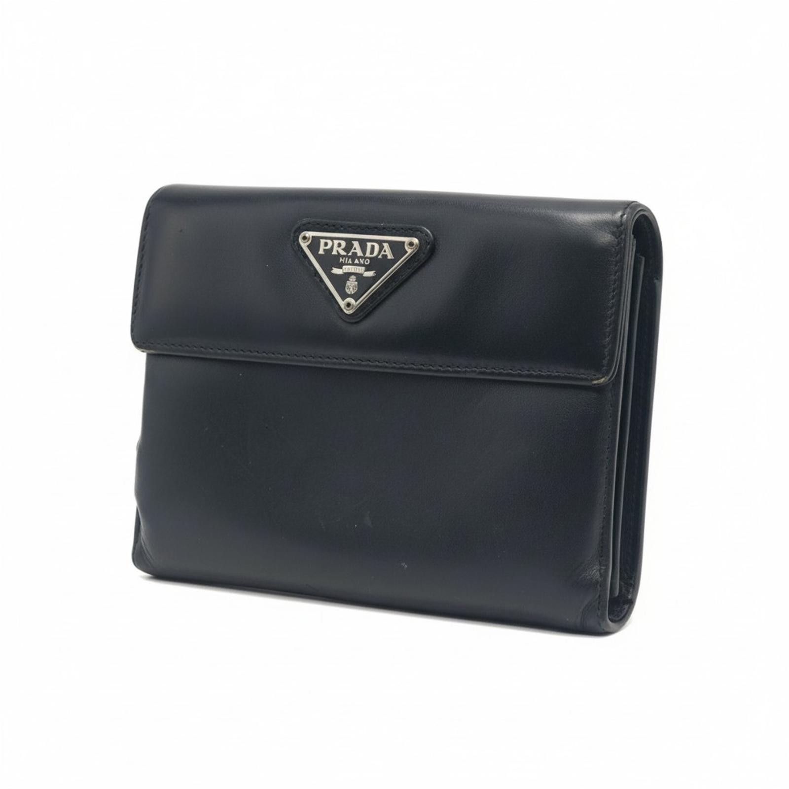 Prada Prada - Black Leather Wallet Size ONE SIZE - 2 Thumbnail