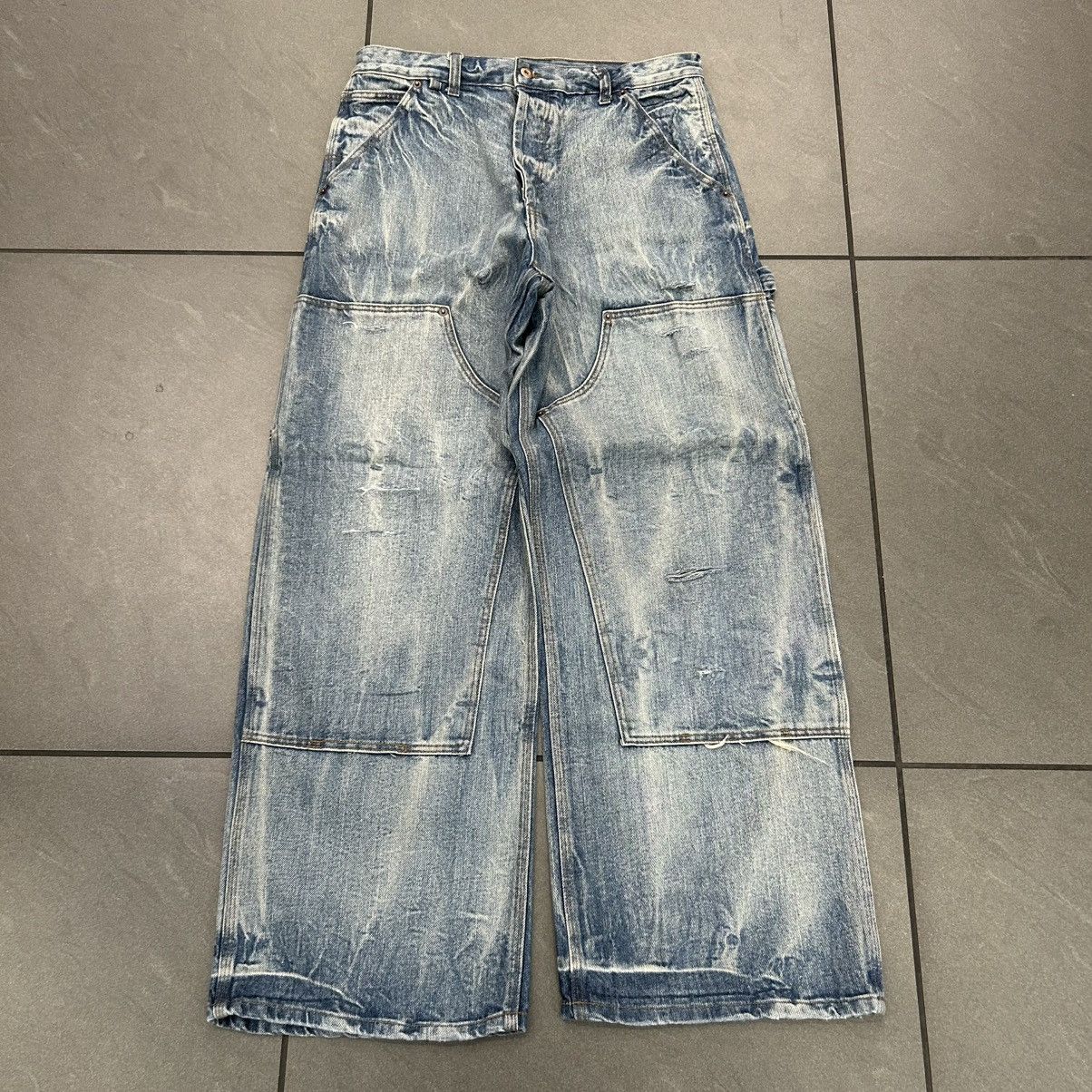 Other UNDS ONLINE Light Wash Denim Doubleknees Size US 34 / EU 50 - 1 Thumbnail