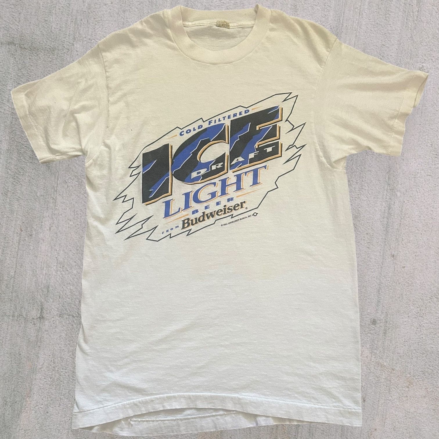 Vintage 1994 Budweiser Ice single stitch beer tee Size US L / EU 52-54 / 3 - 1 Thumbnail