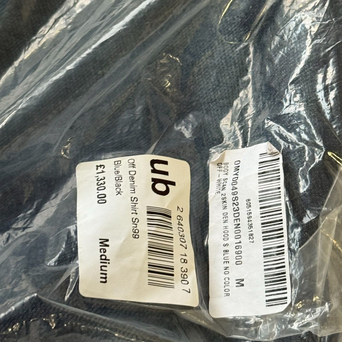 Off-White Off-White Body Scan X-Ray Denim Hoodie Size US M / EU 48-50 / 2 - 11 Thumbnail
