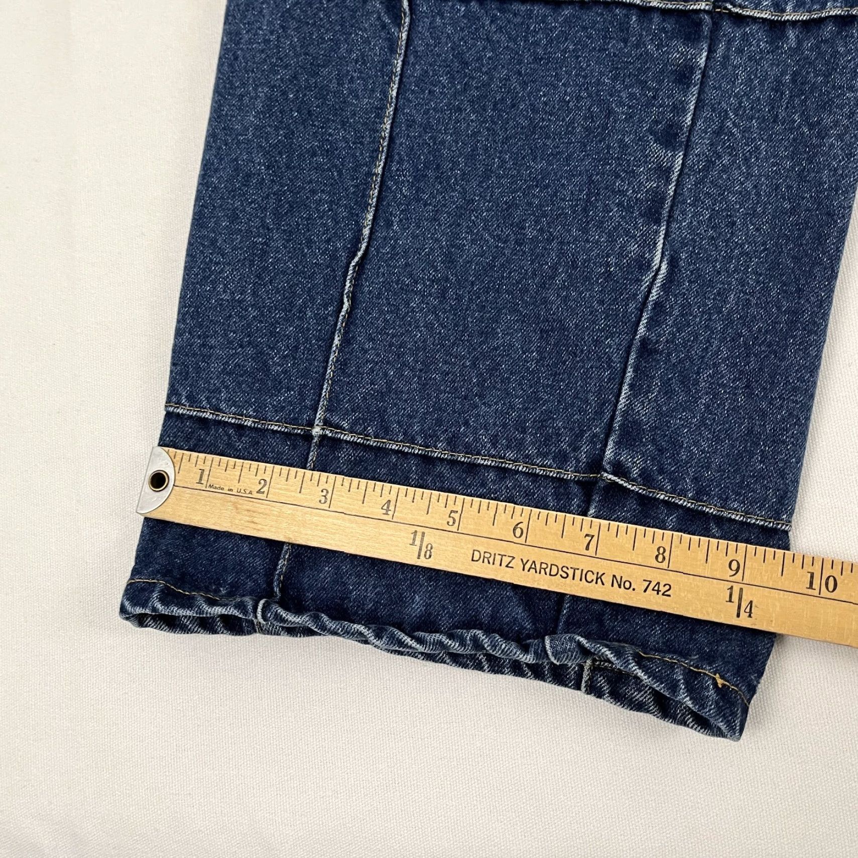 VIBE VINTAGE Vibes Gold Label Jeans Mens 34 x 31 Blue Denim Patchwork Skater Grunge Y2K Jeans Mens Blue Patchwork 34x31 Grunge Skater Y2K Size US 34 / EU 50 - 7 Thumbnail