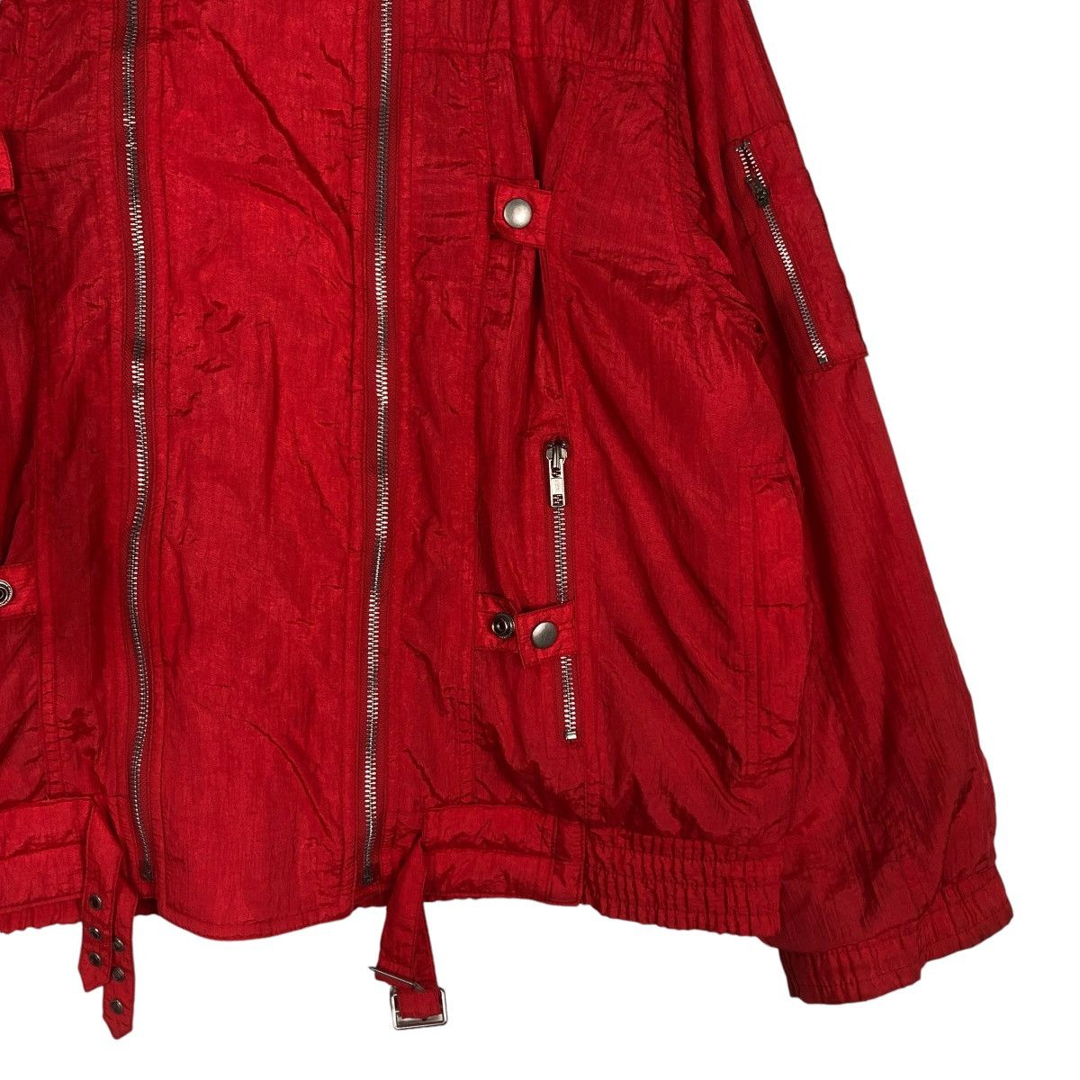 Japanese Brand 🔥BOMBER JACKET DOUBLE ZIPPER PARACHUTE BONDAGE ISSEY MIYAKE Size US M / EU 48-50 / 2 - 7 Thumbnail