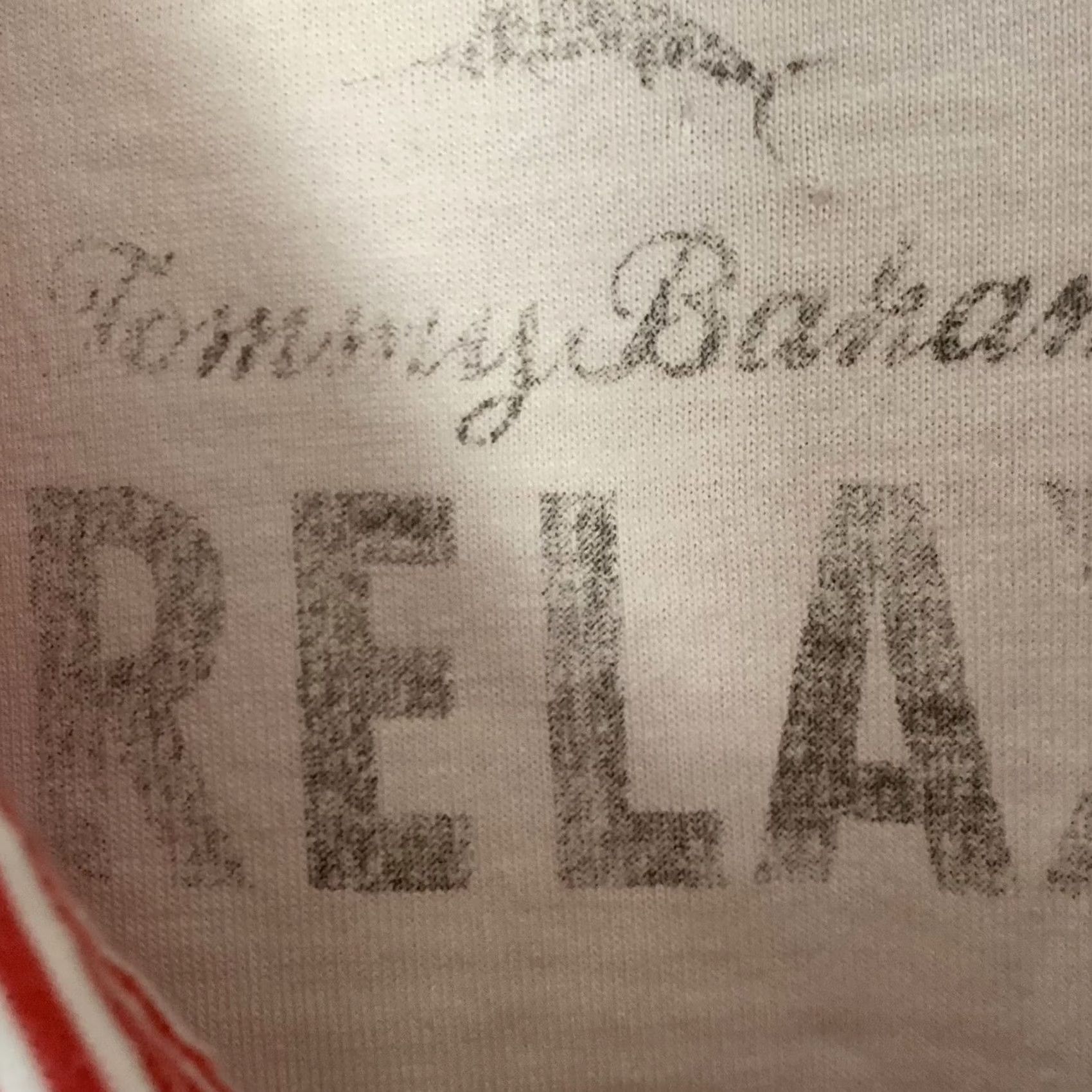 Tommy Bahama Tommy Bahama RELAX Shirt Polo Striped Simple Casual Short Sleeve Mens M Orange 100% Cotton Pocket Relaxed Fit Size US M / EU 48-50 / 2 - 2 Thumbnail