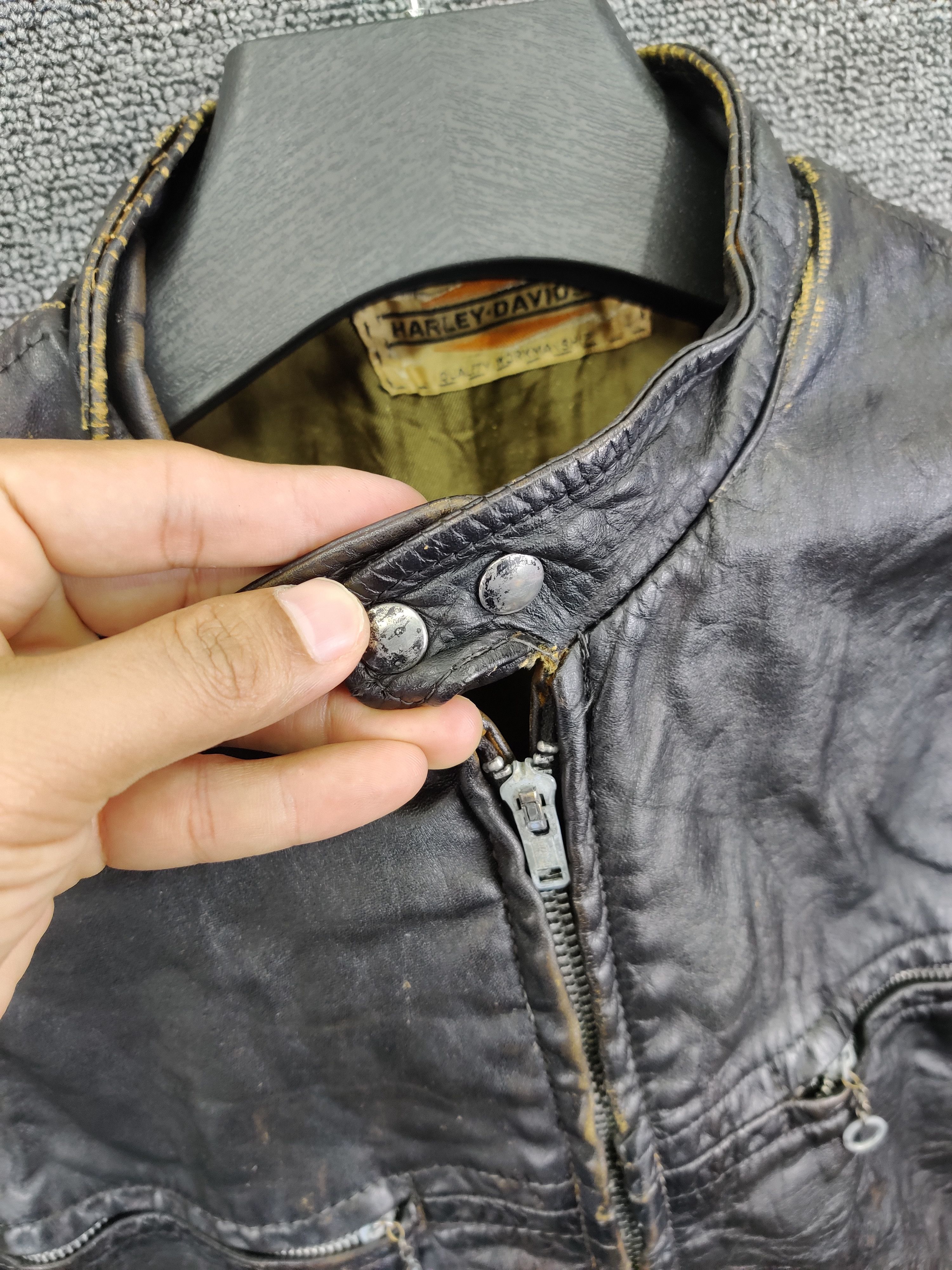 Harley Davidson Vintage 90s Harley Davidson Leather Motorcycle Bikers Jacket Size US M / EU 48-50 / 2 - 5 Thumbnail
